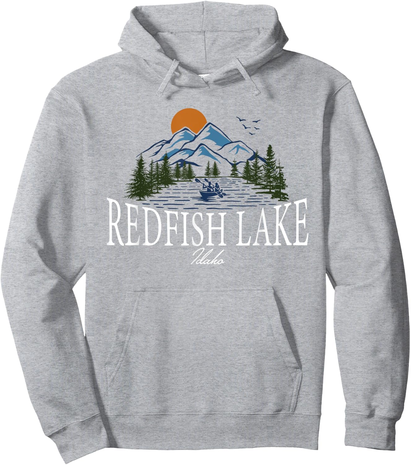 Redfish Lake Idaho Hoodie - Hoodie | Ash