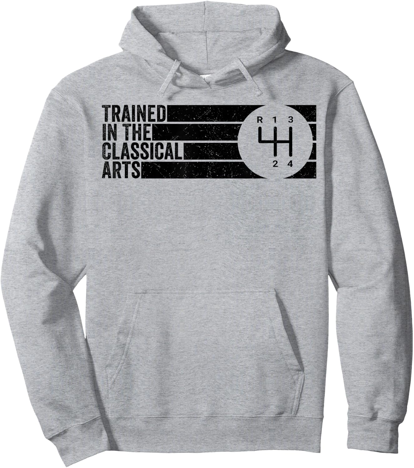Trained In The Classical Arts 4 Speed Manual Transmission Hoodie - Hoodie | Ash