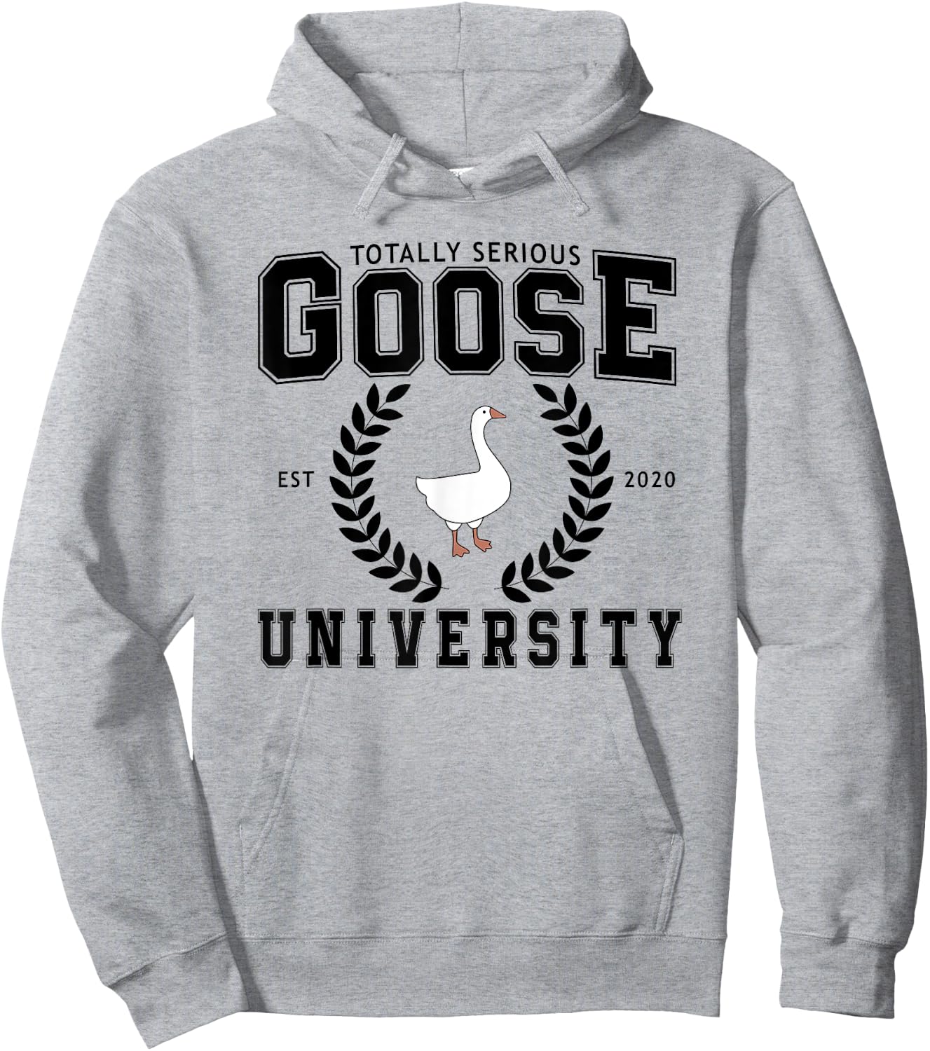 Silly Goose University - Seriously Totally Serious Sarcastic Hoodie - Hoodie | Ash