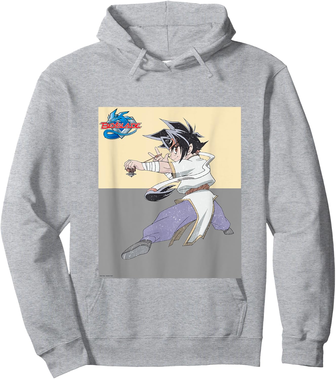 Beyblade Ray Vintage Hoodie - Hoodie | Ash