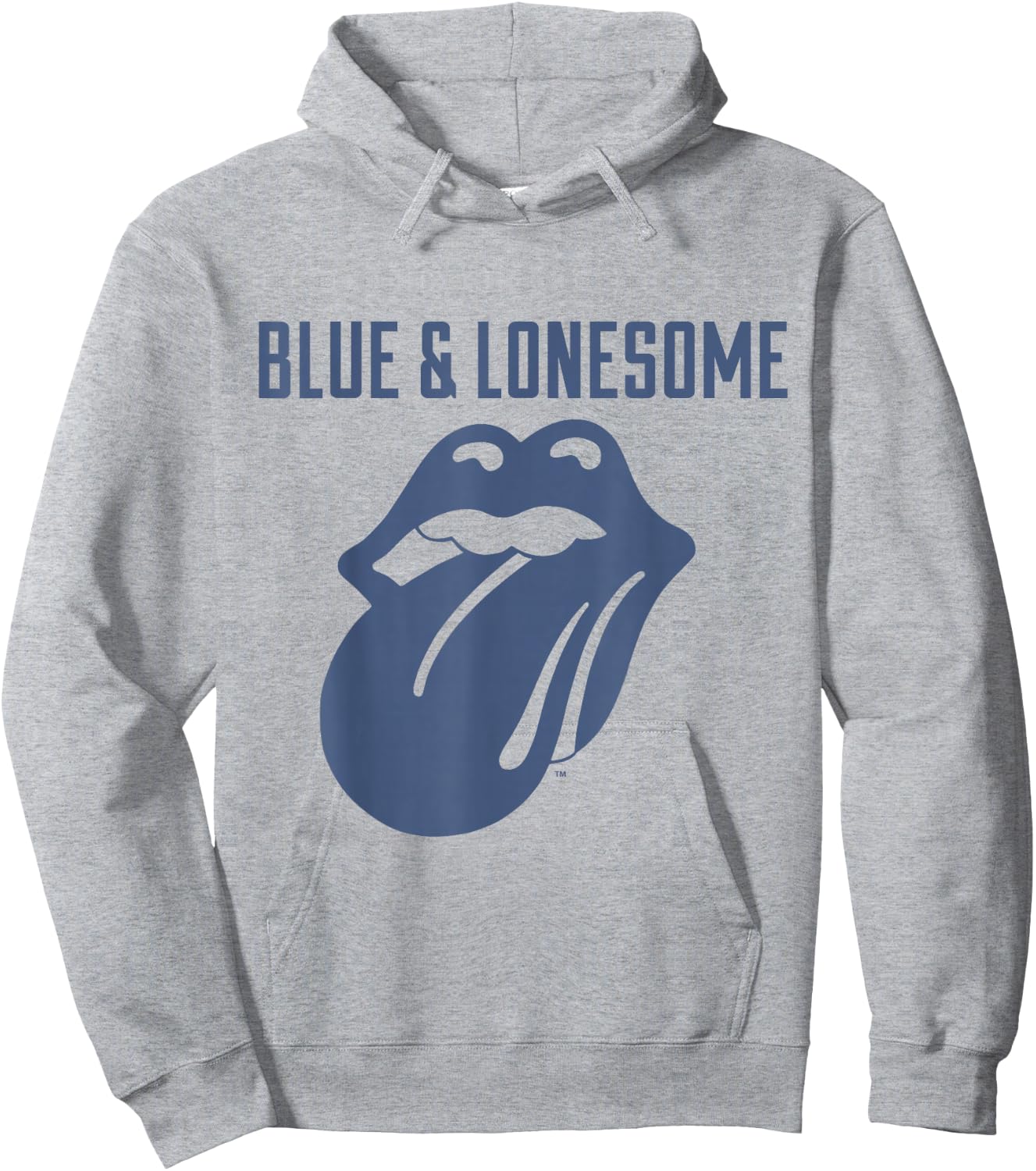 Rolling Stones 72 Logo Blue & Lonesome Vintage White Hoodie - Hoodie | Ash