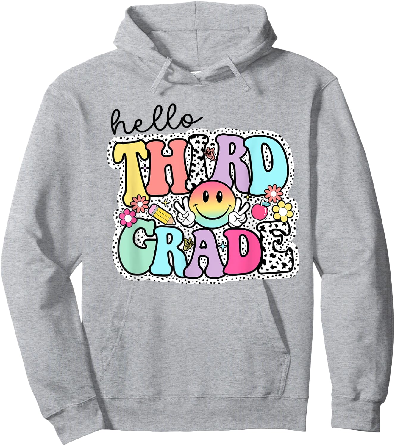 Hello Third Grade Team 3rd Grade Girl Teacher Back To School Hoodie - Hoodie | Ash