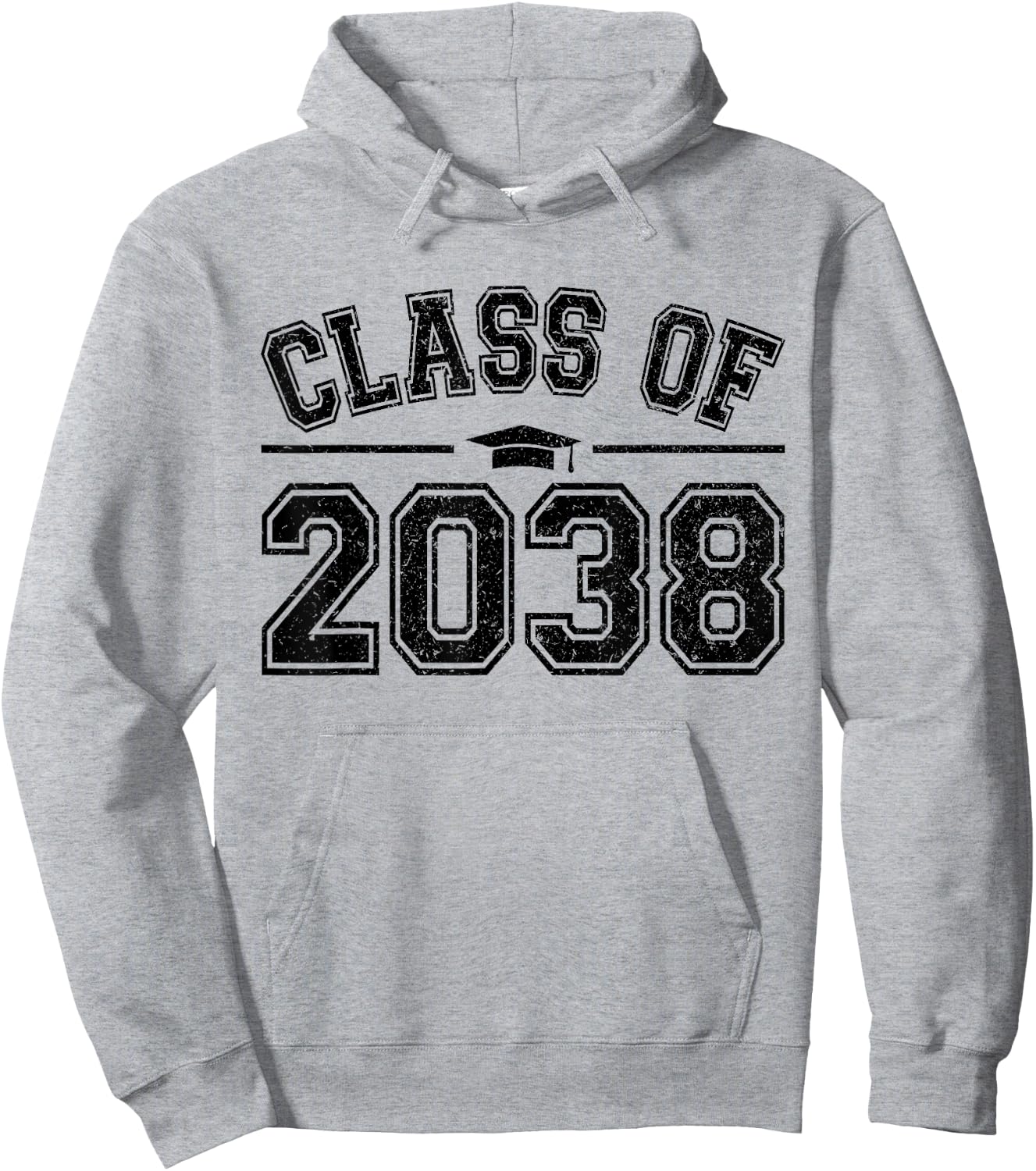 Preschool Class of 2038 Grow With Me Graduation 2038 Vintage Hoodie - Hoodie | Ash
