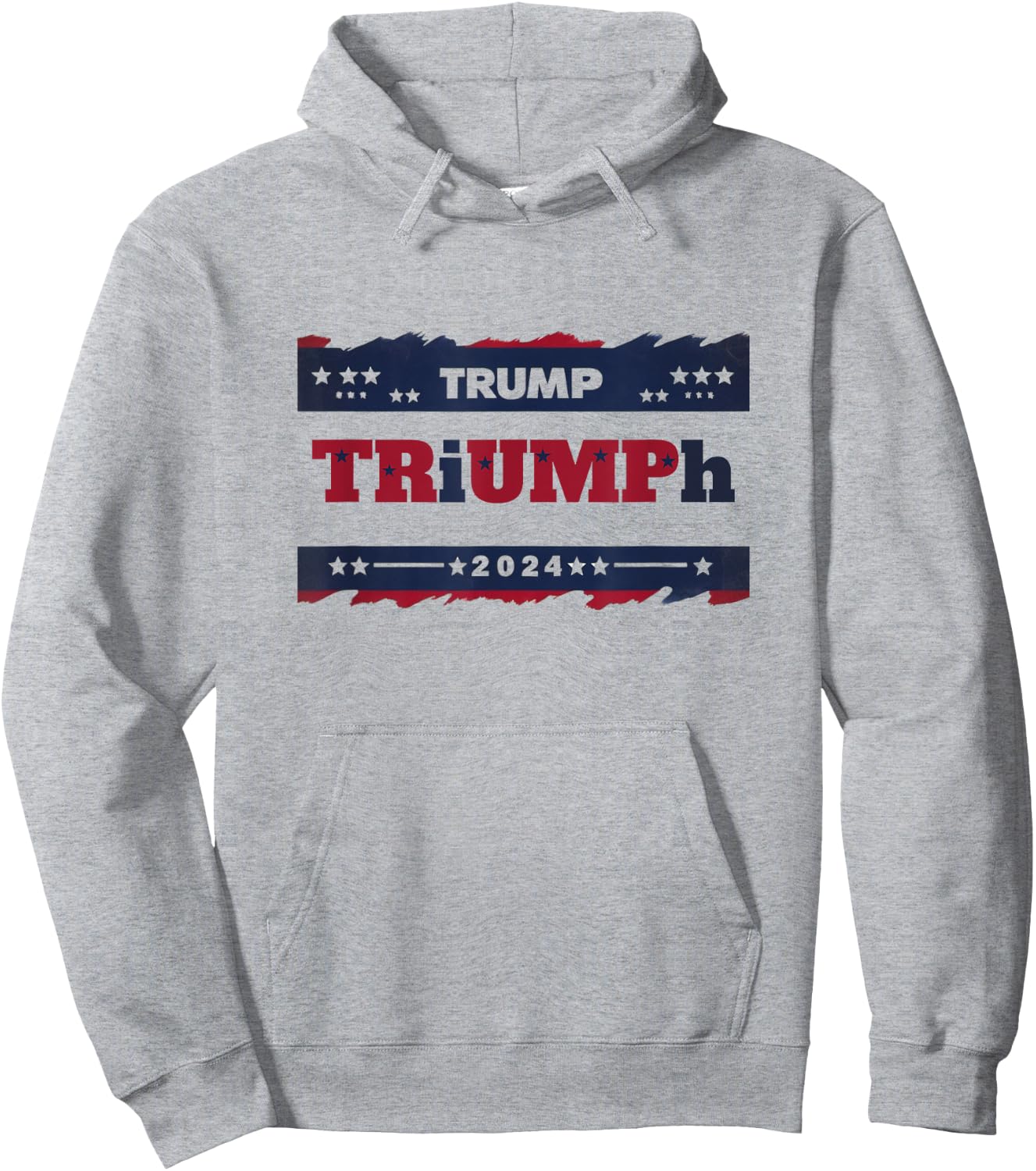 TRiUMPh 2024 Patriotic Shirt - Trump Hoodie - Hoodie | Ash