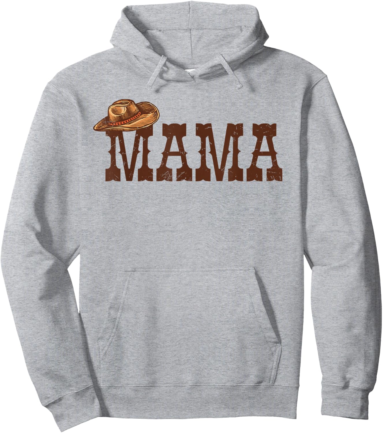 Mama Mom Western Family Matching Birthday Cowboy Cowgirl Hoodie - Hoodie | Ash