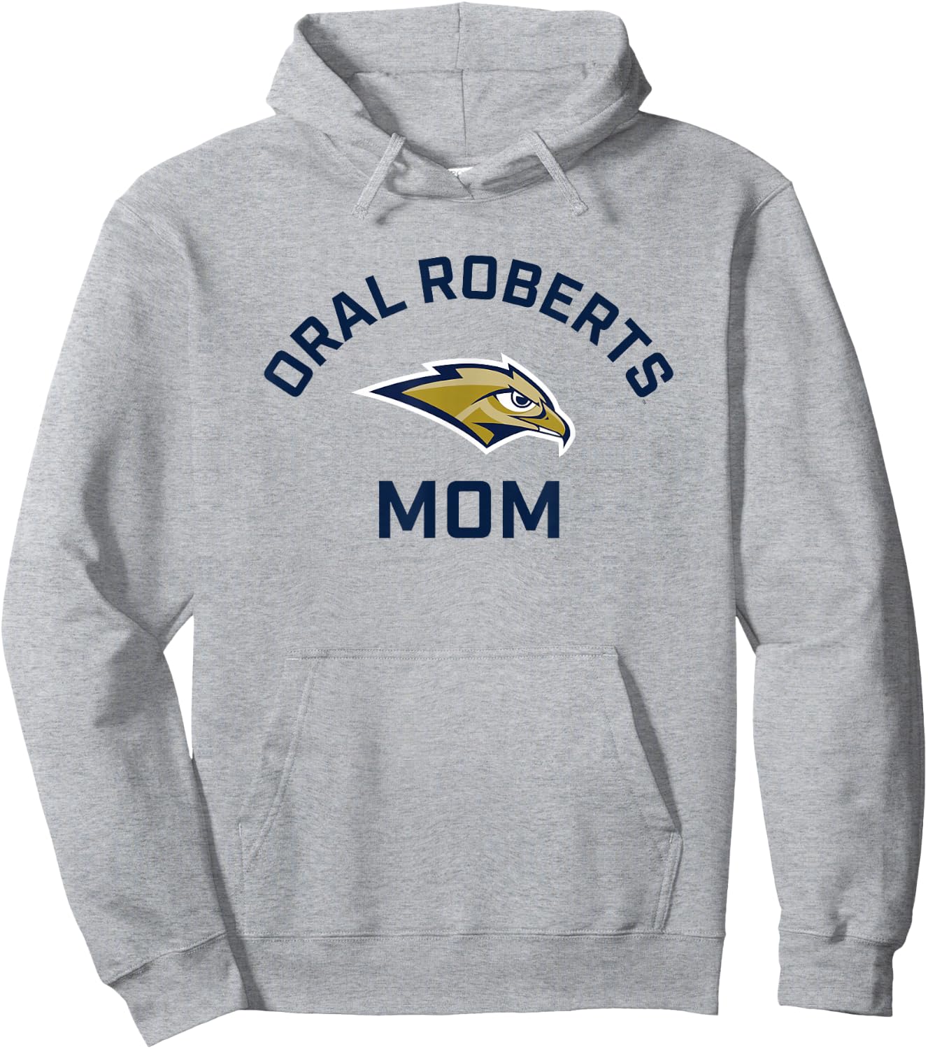 Oral Roberts University ORU Golden Eagles Arched Mom Hoodie - Hoodie | Ash