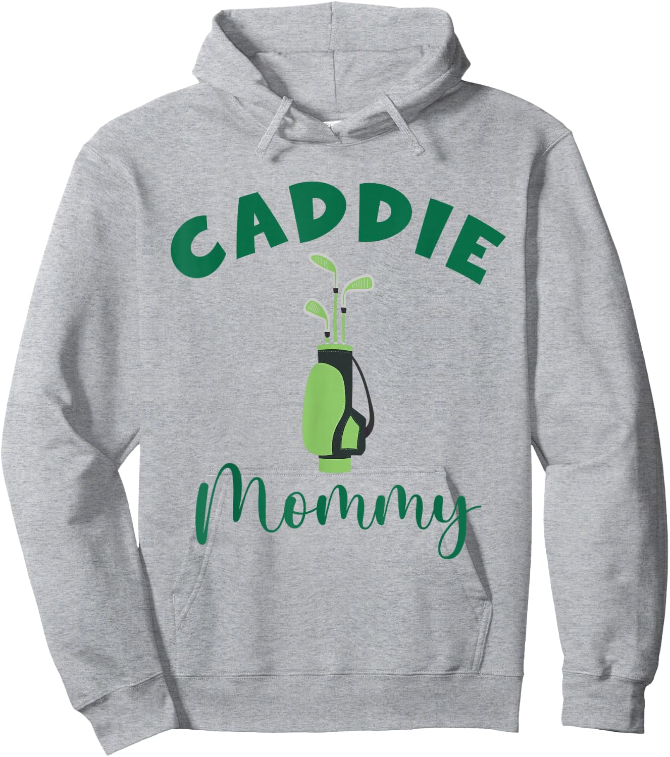 Caddie Mommy Matching Hole in One Birthday Golfer Hoodie - Hoodie | Ash