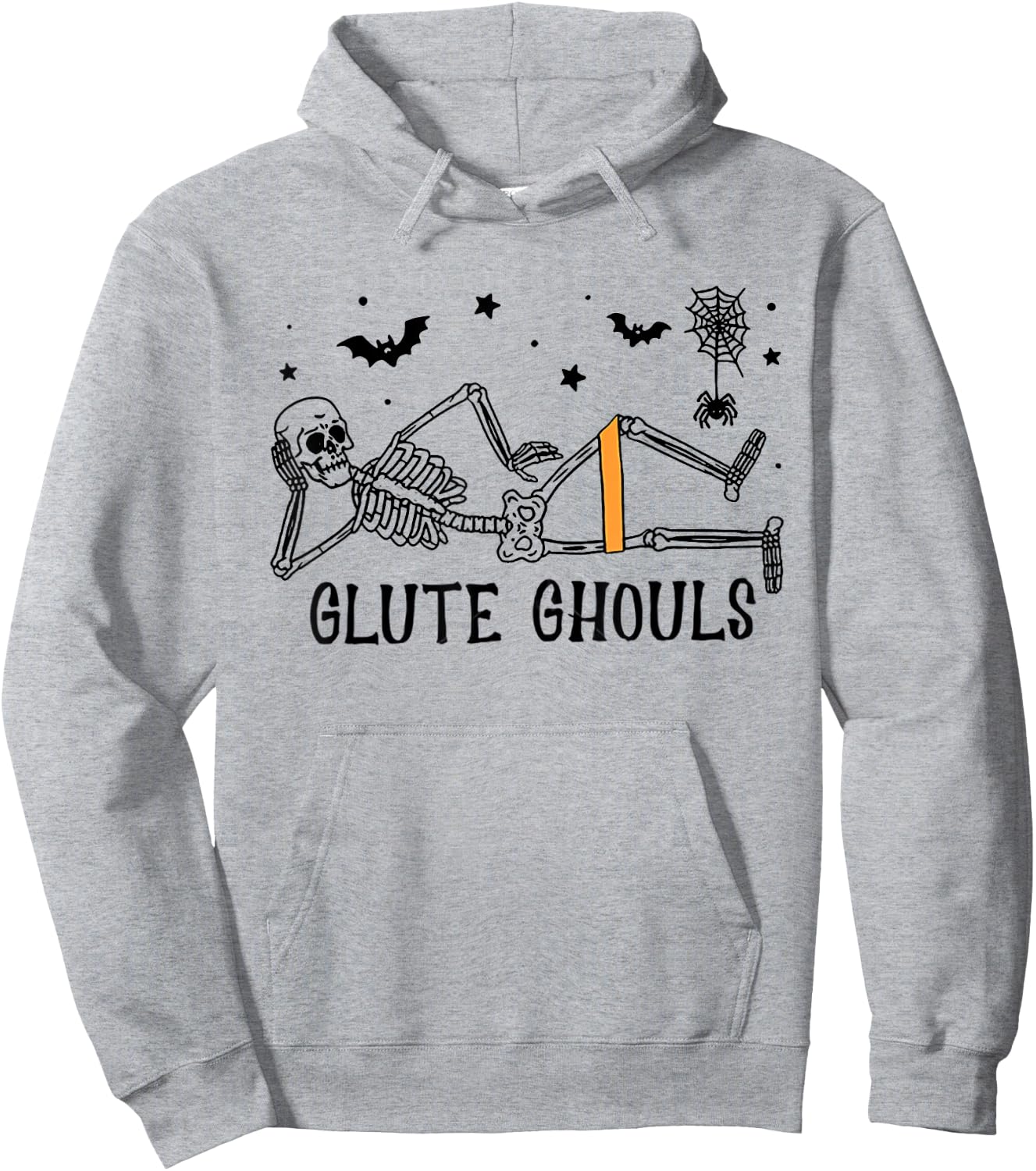 Glute Ghouls Fall Physical Therapy Halloween Spooky Season Hoodie - Hoodie | Ash