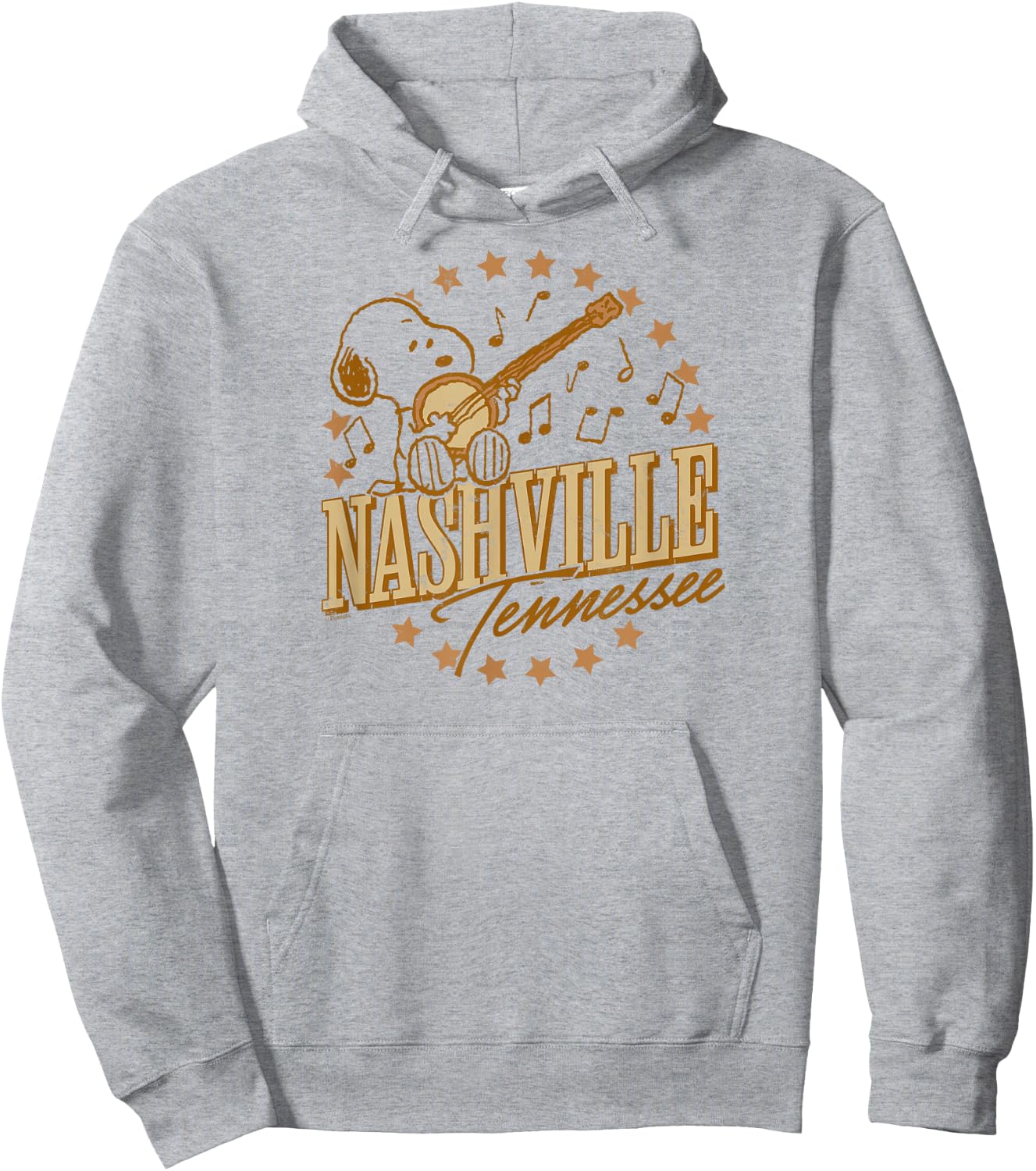 Peanuts - Snoopy Nashville Tennessee Music Stars White Hoodie - Hoodie | Ash