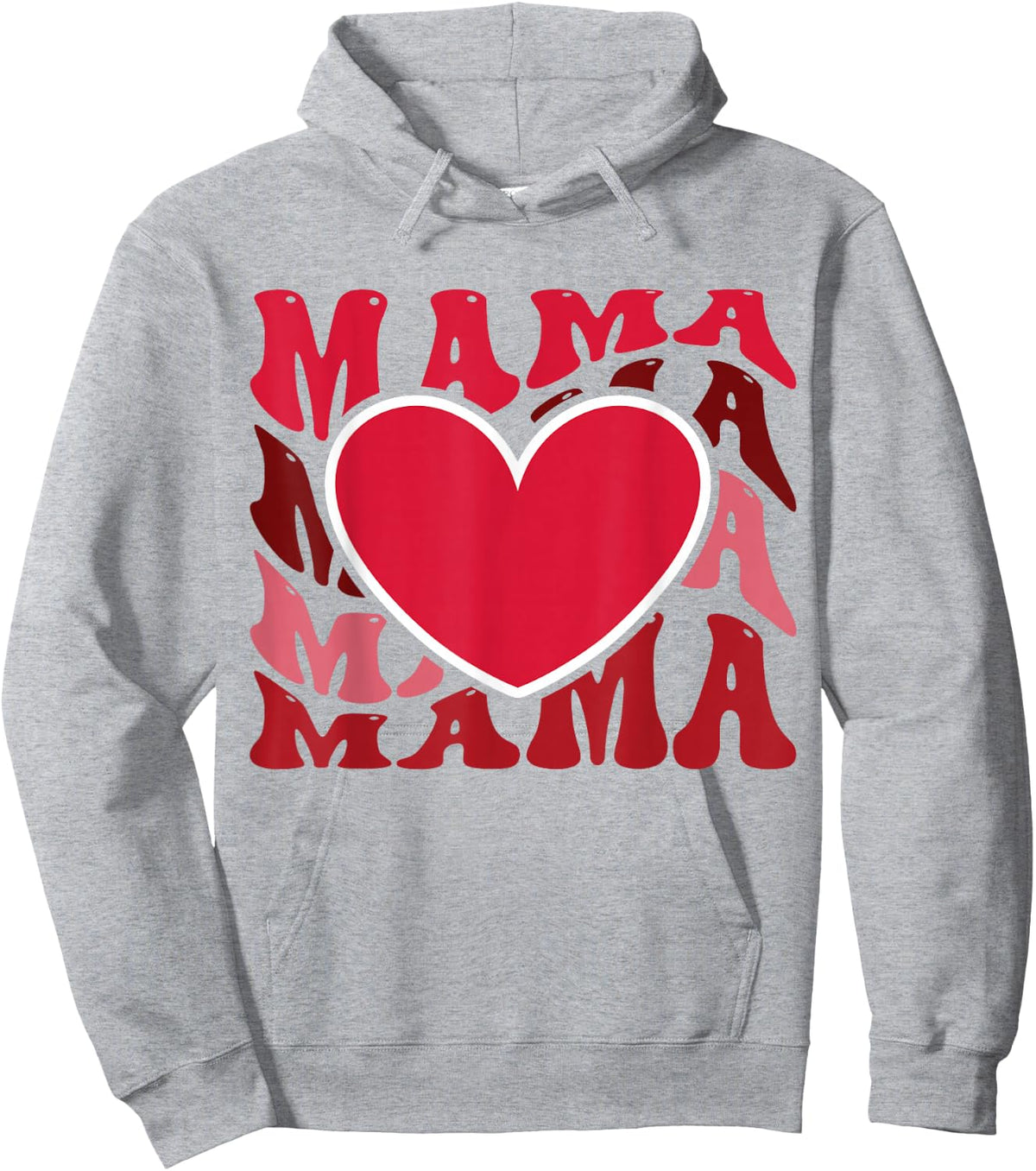 Valentines / Cute Mama Heart Love Valentine Design Hoodie - Hoodie | Ash