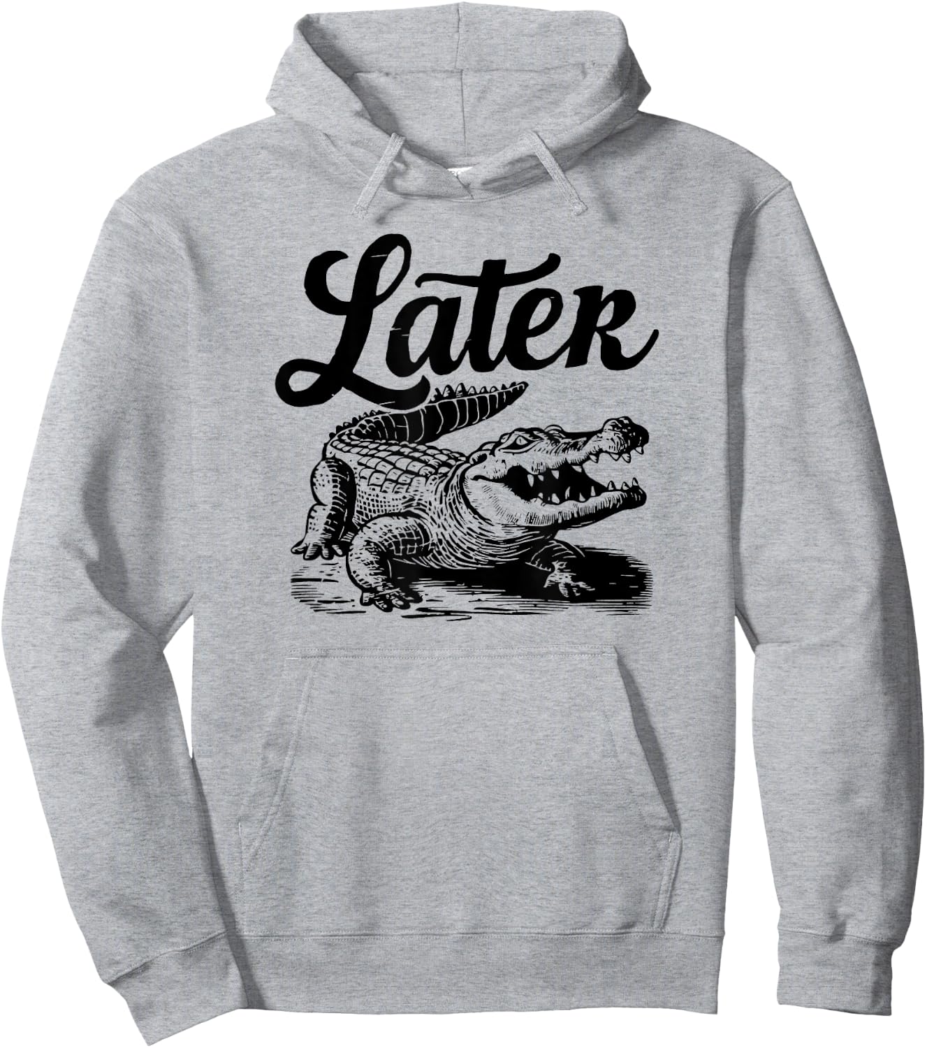 Later Gator Funny Alligator Crocodile Reptile Hoodie - Hoodie | Ash