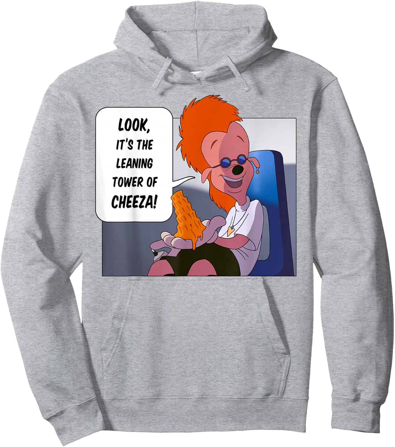 Disney A Goofy Movie The Leaning Tower of Cheeza Small Hoodie - Hoodie | Ash