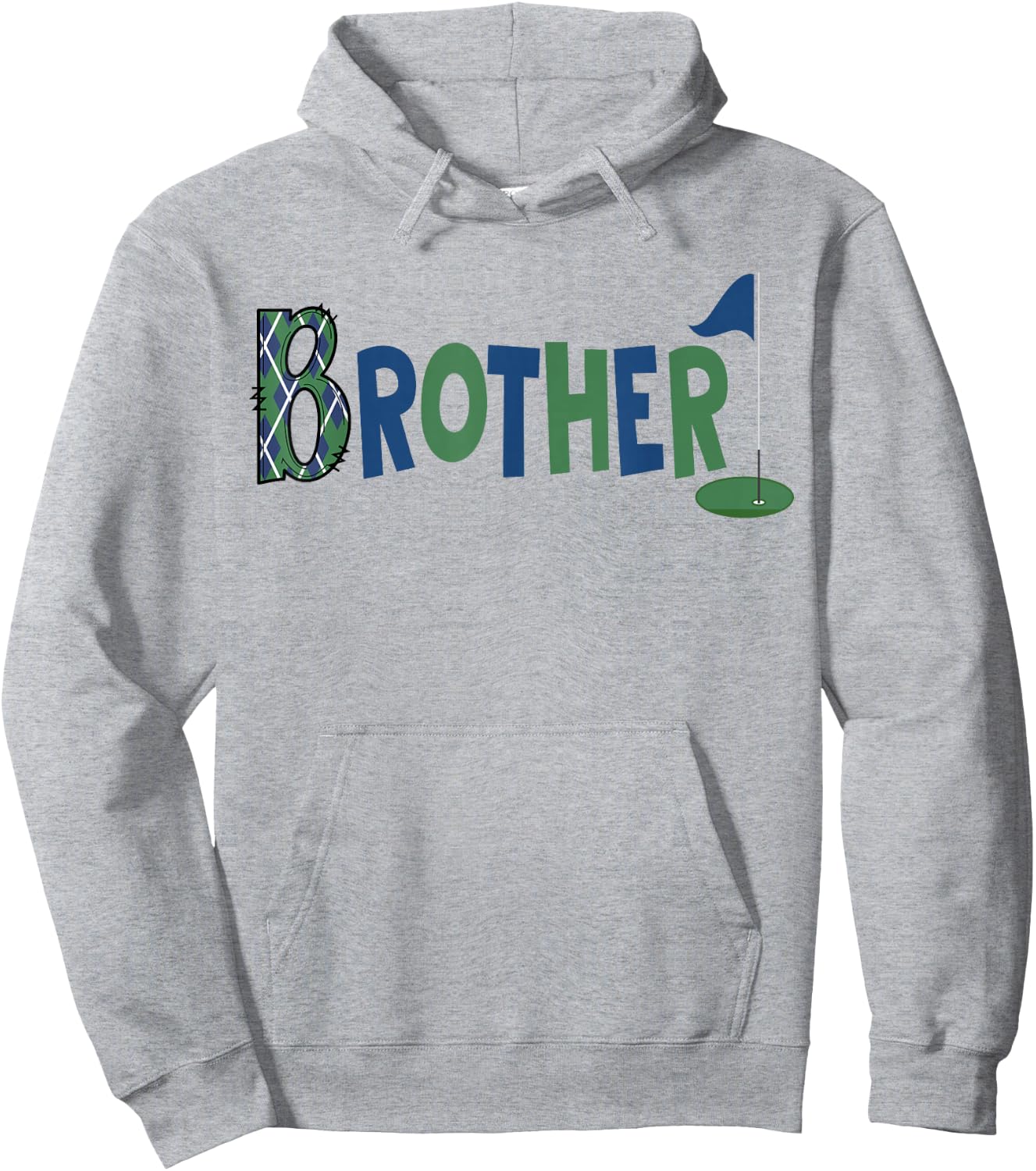 Brother of The Birthday Boy Hole in One Golf Sport Matching Hoodie - Hoodie | Ash