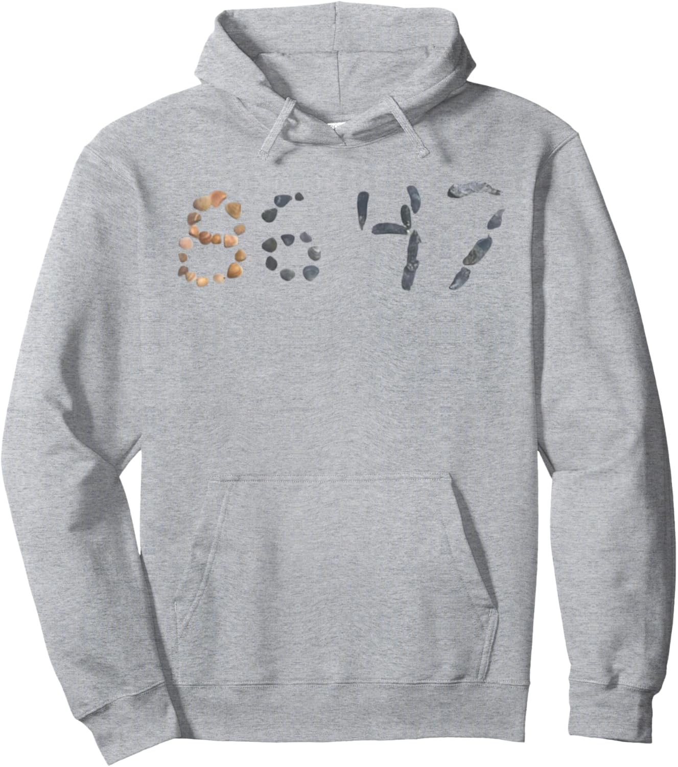 86 47 8647 Seashells Sea Shells Summer Beach Hoodie - Hoodie | Ash