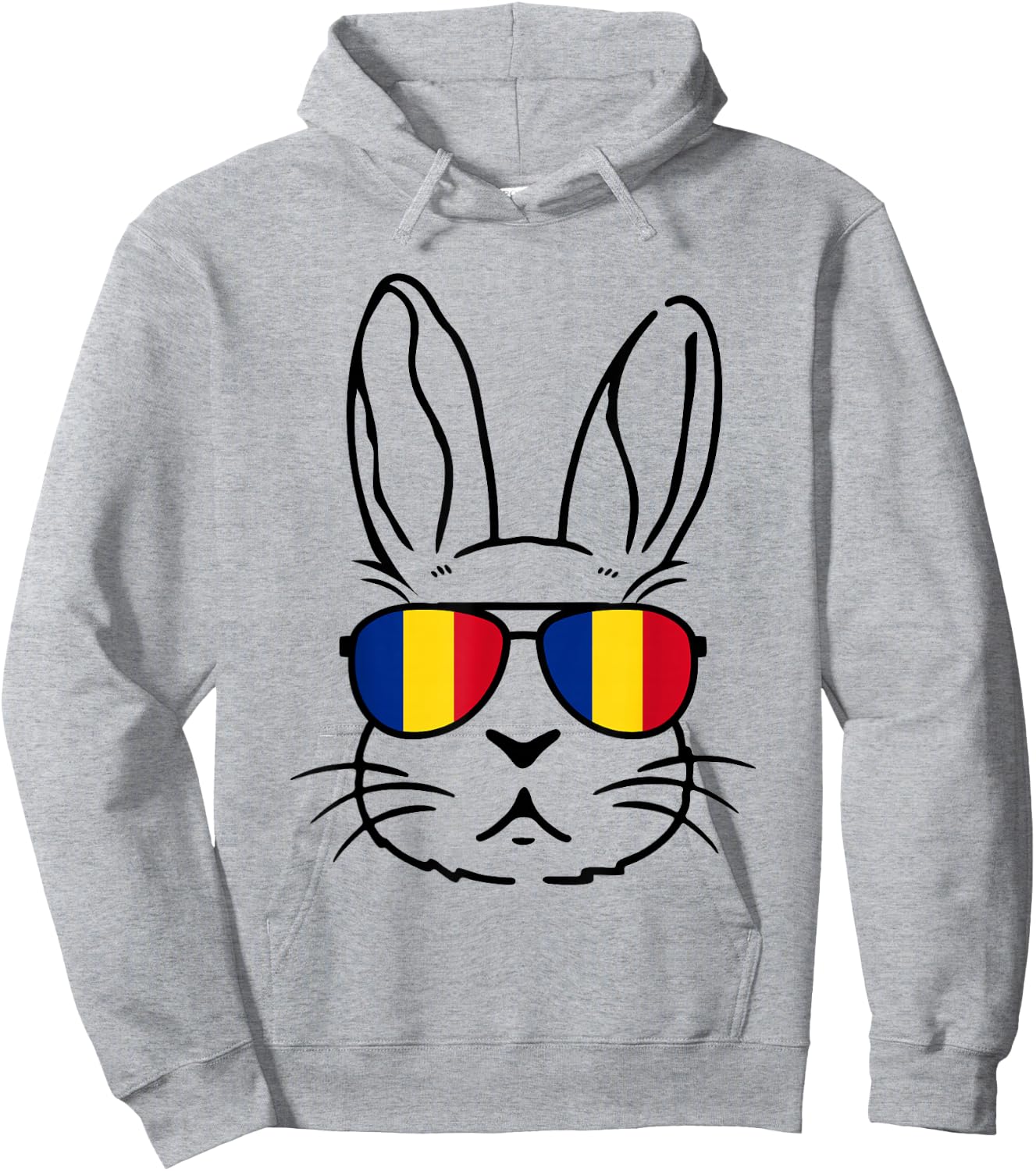Romanian Easter Romania Flag Easter Bunny Family Matching Hoodie - Hoodie | Ash