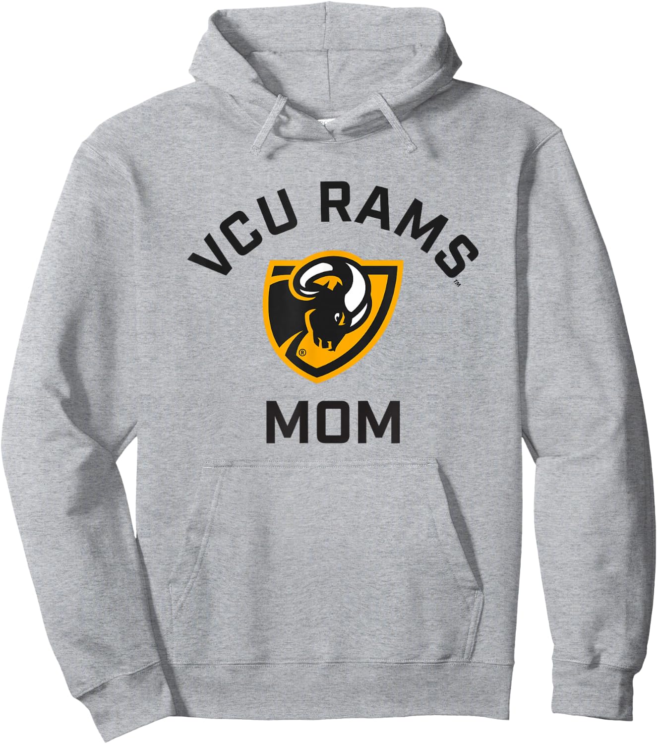 Virginia Commonwealth University VCU Rams Arched Mom Hoodie - Hoodie | Ash