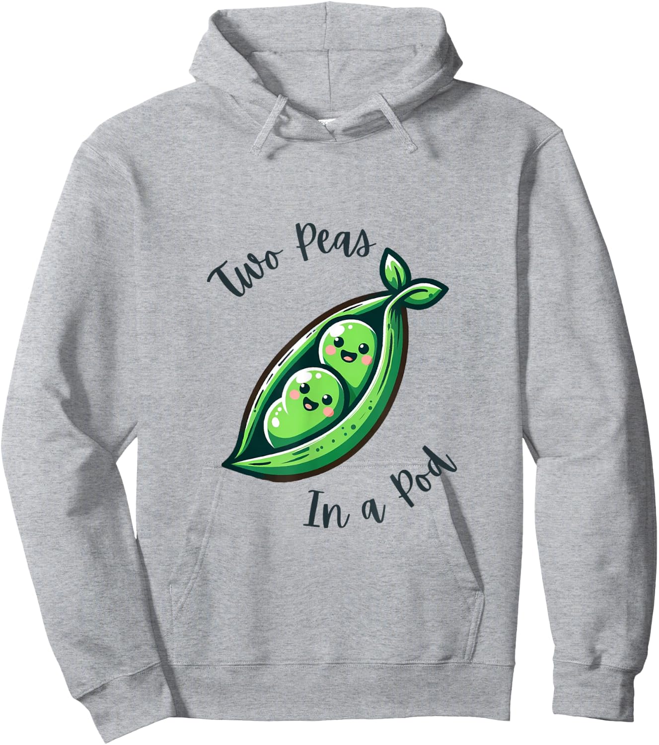 Two Peas In A Pod Valentine's Day Pregnancy Announce Mommy a Hoodie - Hoodie | Ash