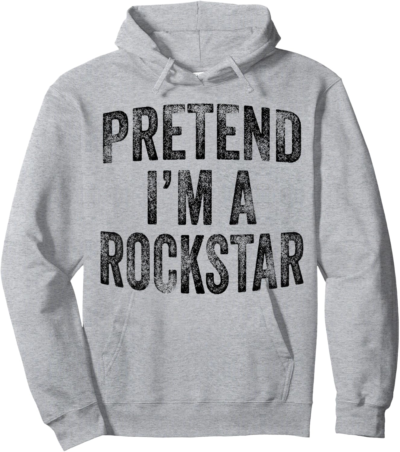 Pretend I'm A Rockstar Family Halloween Rock Star Costume Hoodie - Hoodie | Ash