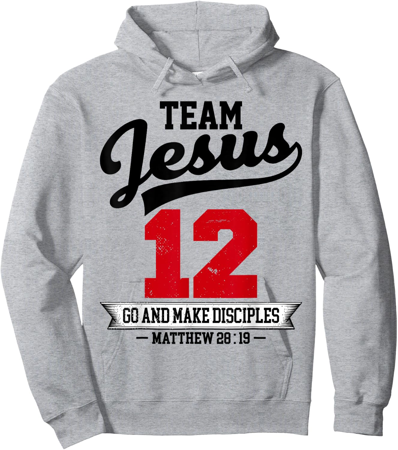 Jesus and Baseball Team Jesus Christian Matthew 28:19 Love Hoodie - Hoodie | Ash