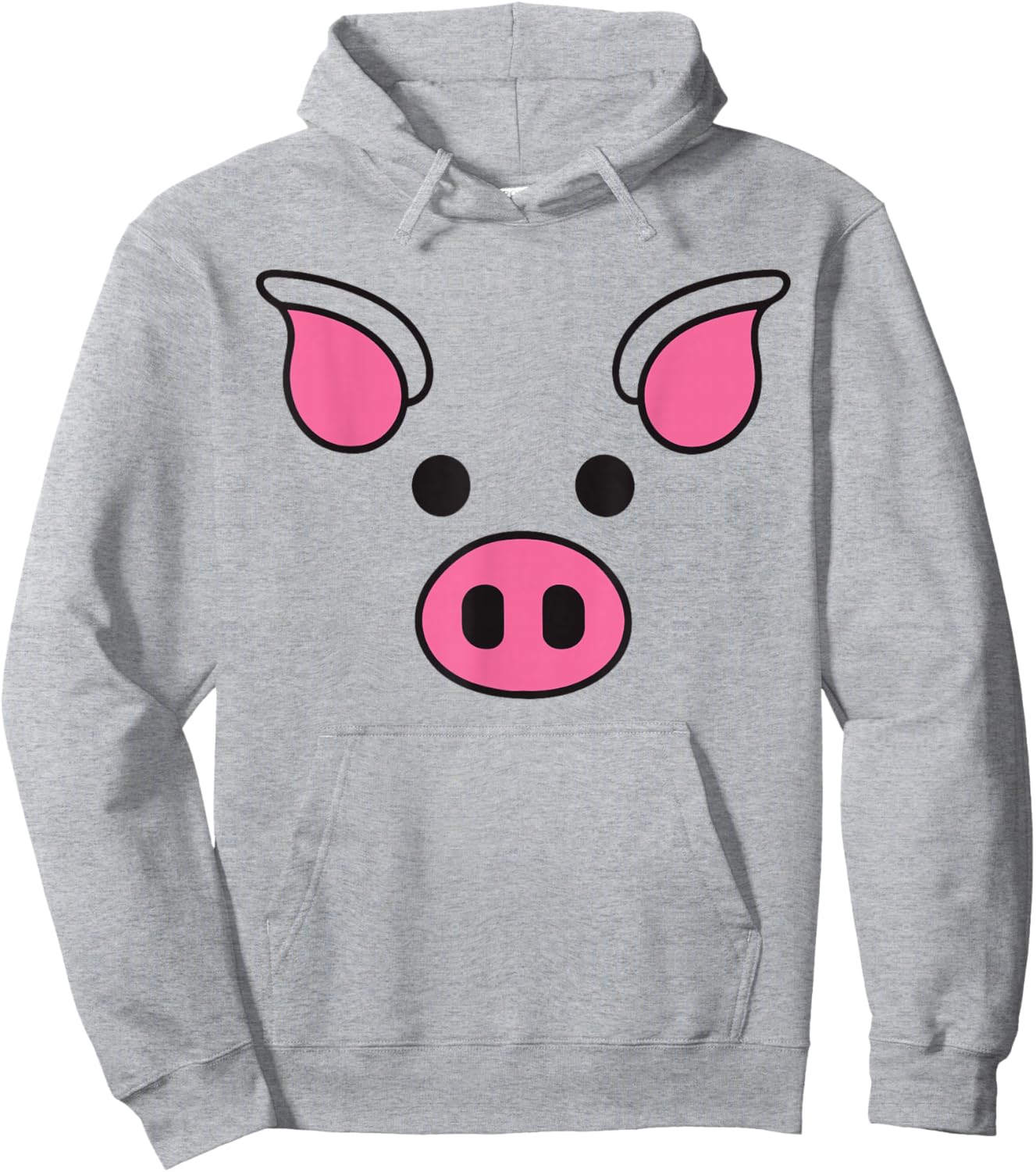 Pig Face Shirt Adult Kids Men Women Pig Face Costume Hoodie - Hoodie | Ash
