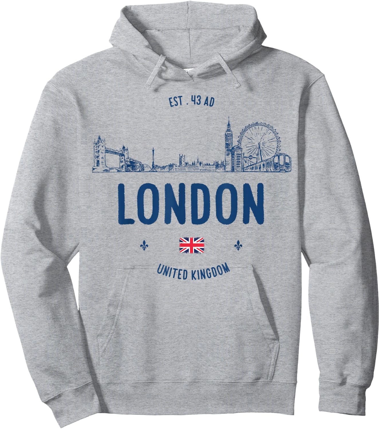 London City Travel Hoodie - Hoodie | Ash