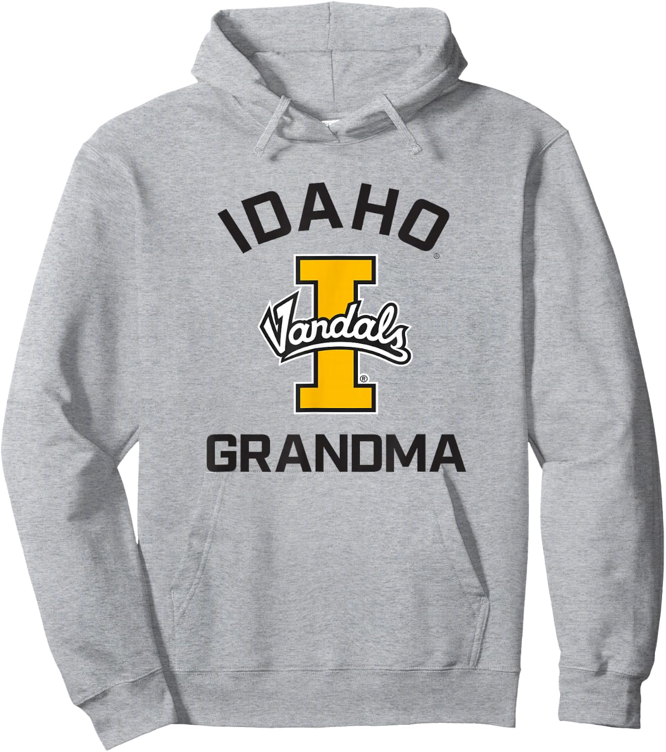 University of Idaho Vandals Arched Grandma Hoodie - Hoodie | Ash