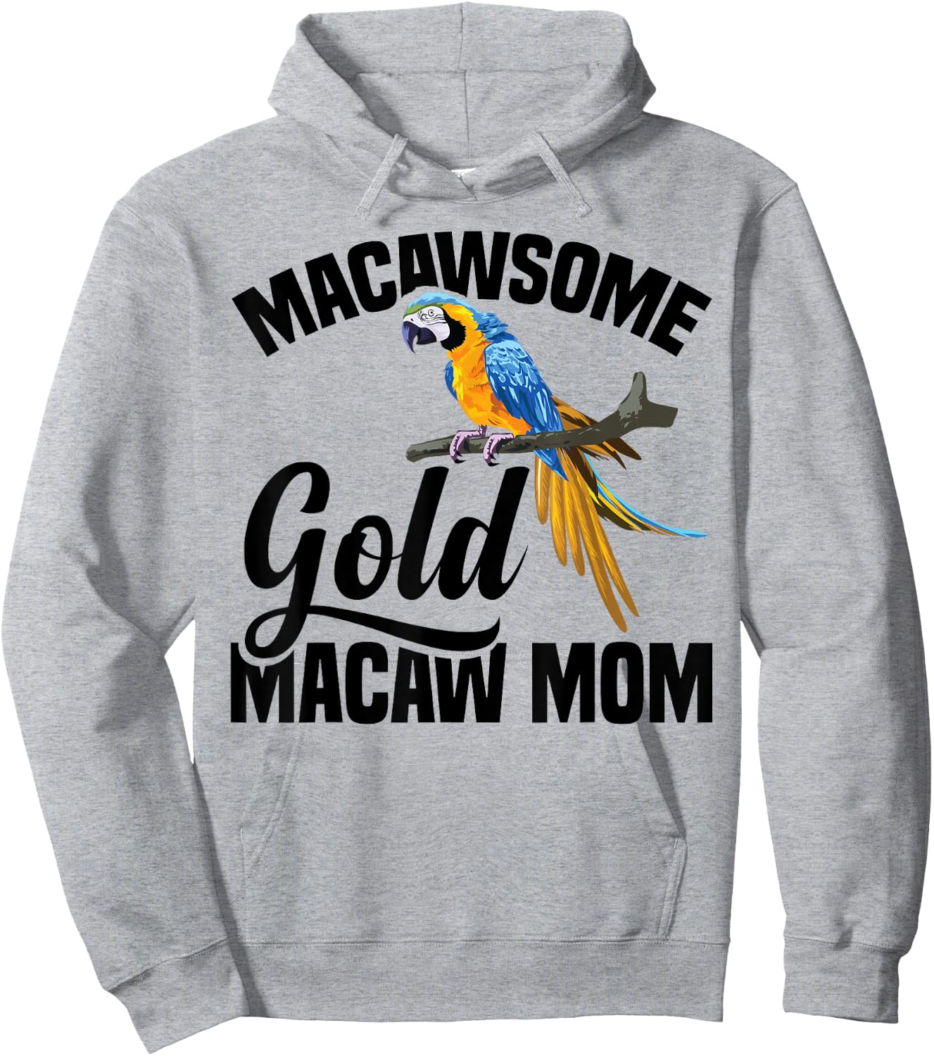 Blue and Gold Macaw Owner Food Toys Plush Gold Macaws Hoodie - Hoodie | Ash