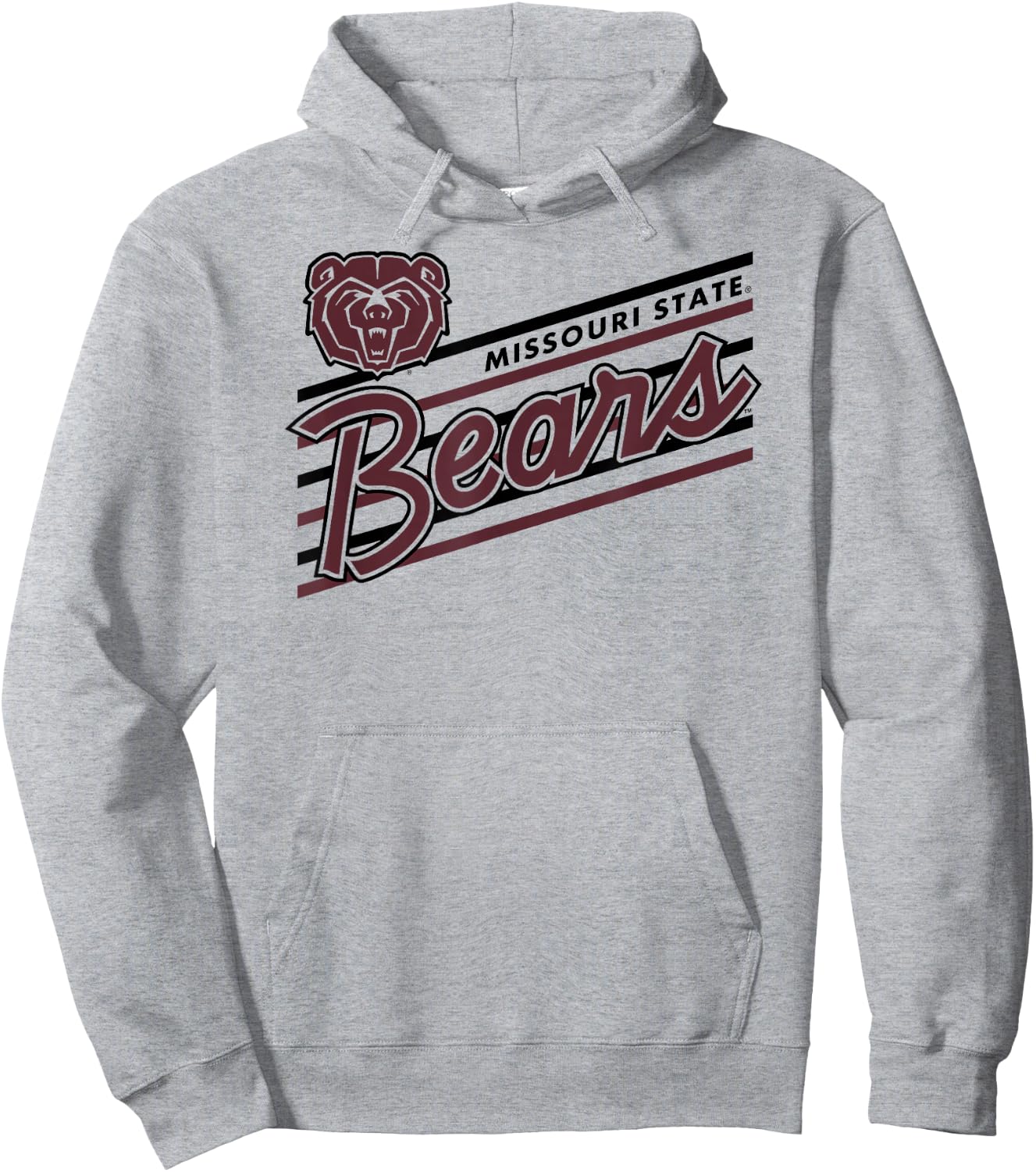 Missouri State Bears Retro Performer White Hoodie - Hoodie | Ash