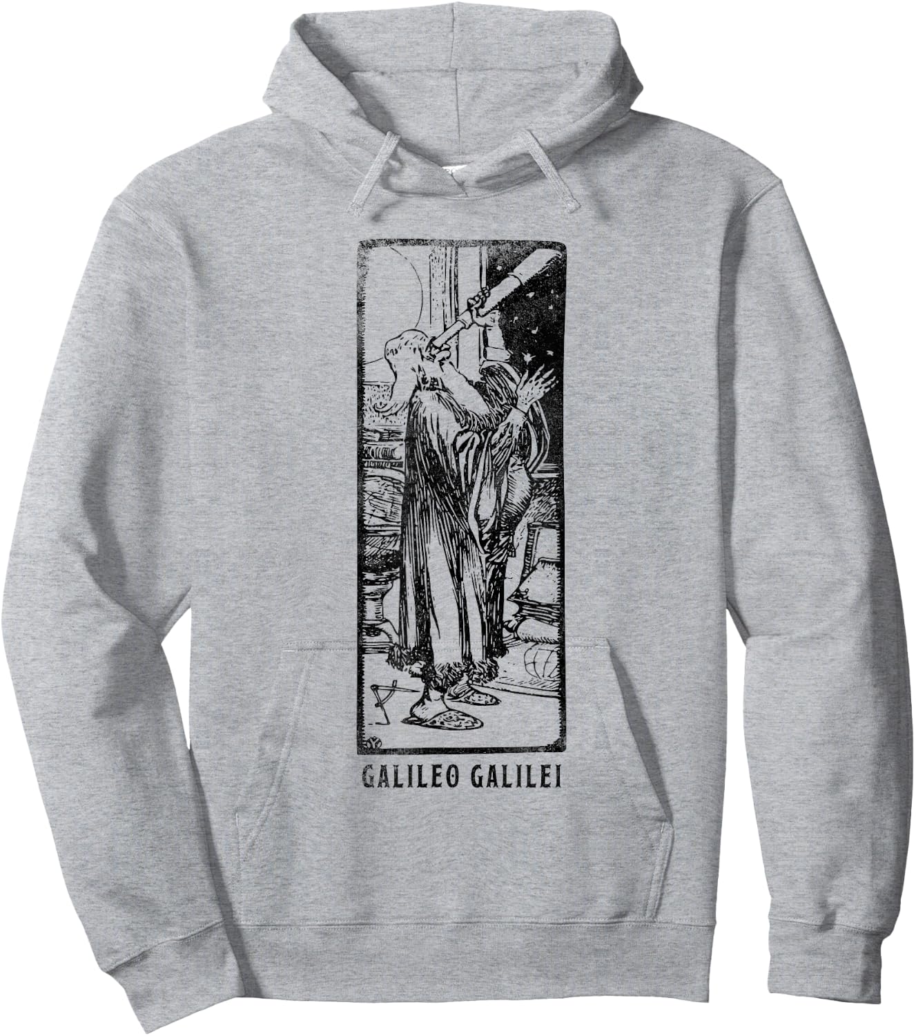 Galileo Galilei Shirt Vintage Cosmos Observer Physics Lover Hoodie - Hoodie | Ash