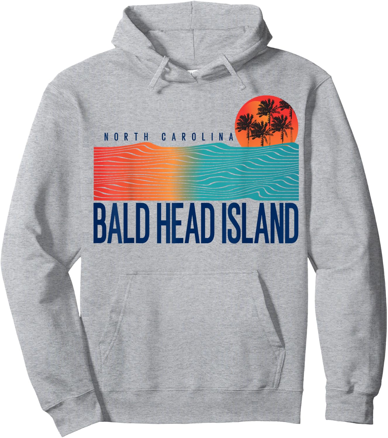 Bald Head Island Beach North Carolina Women Men Surfboarding Hoodie - Hoodie | Ash