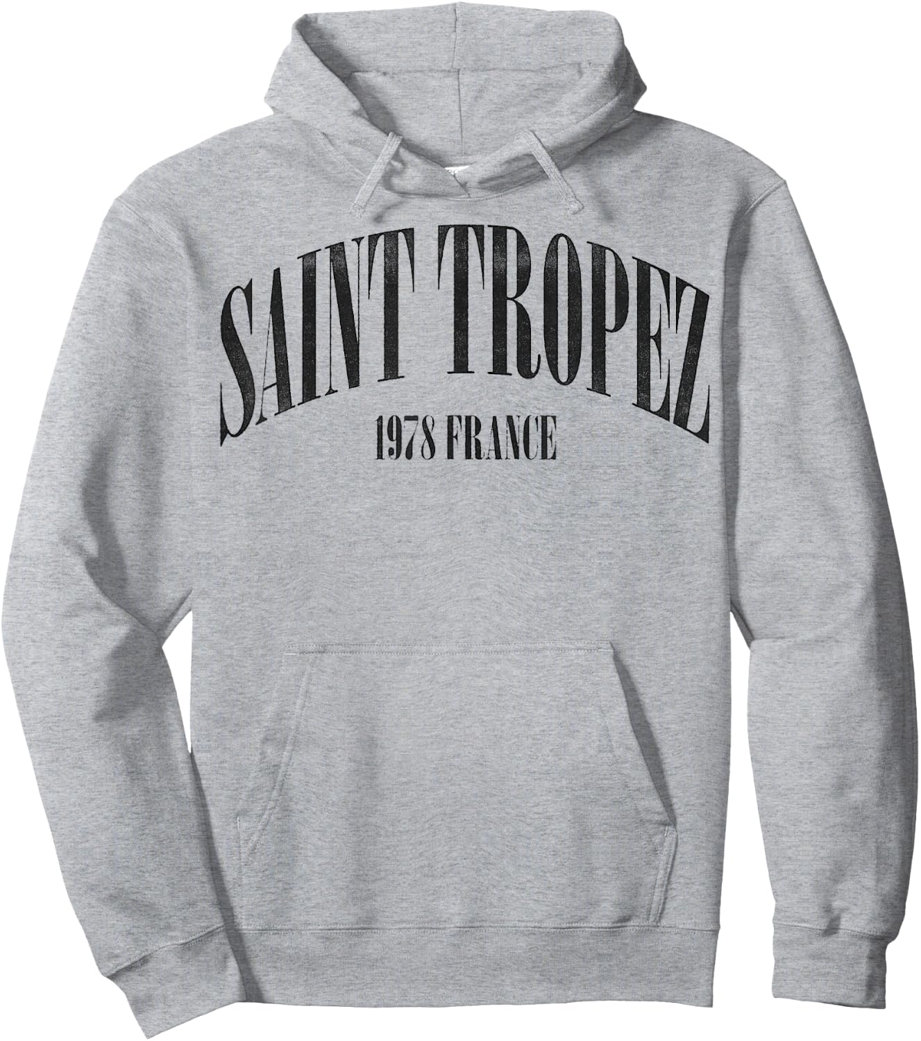 Saint Tropez France 1978 Vintage Retro Travel Hoodie - Hoodie | Ash