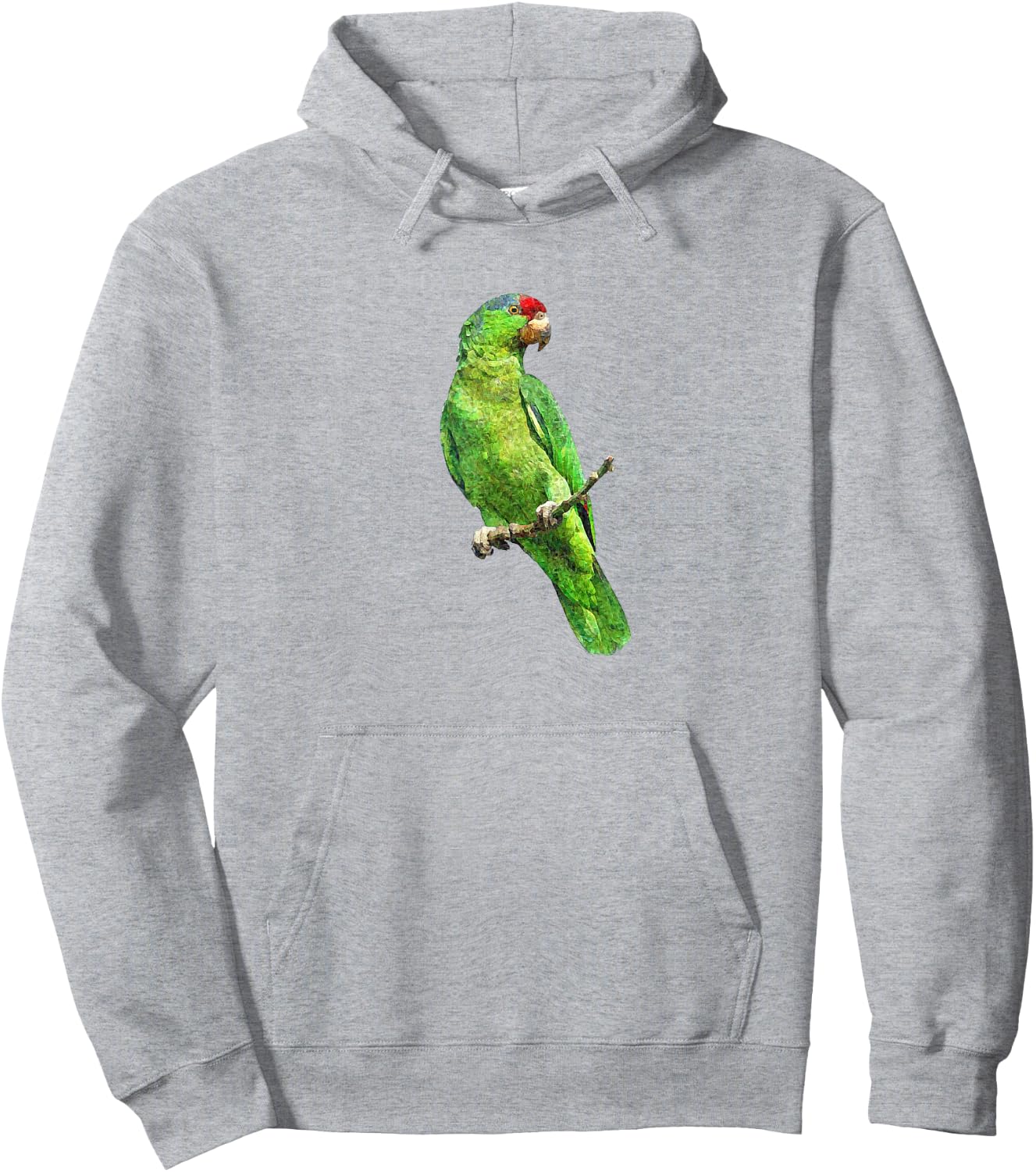 Green Amazon Parrot Bird T Shirt Hoodie - Hoodie | Ash