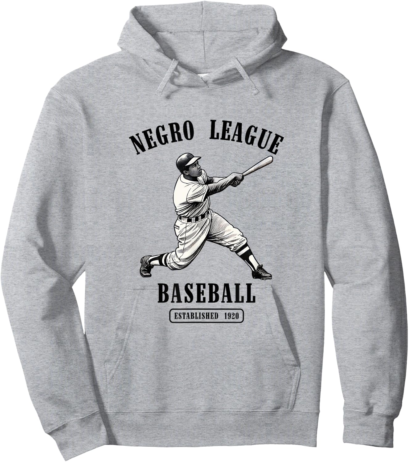 Vintage Negro League Baseball Black History Month Juneteenth Hoodie - Hoodie | Ash