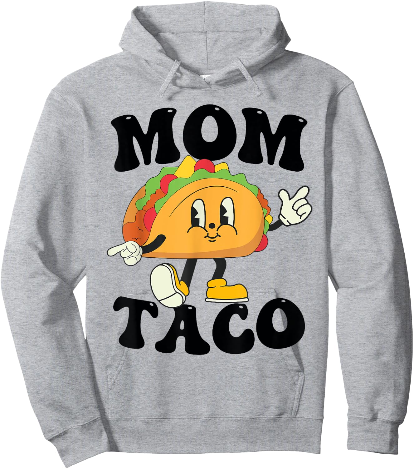 Mom of the Birthday Boy Girl Taco Mexican Birthday Family Hoodie - Hoodie | Ash