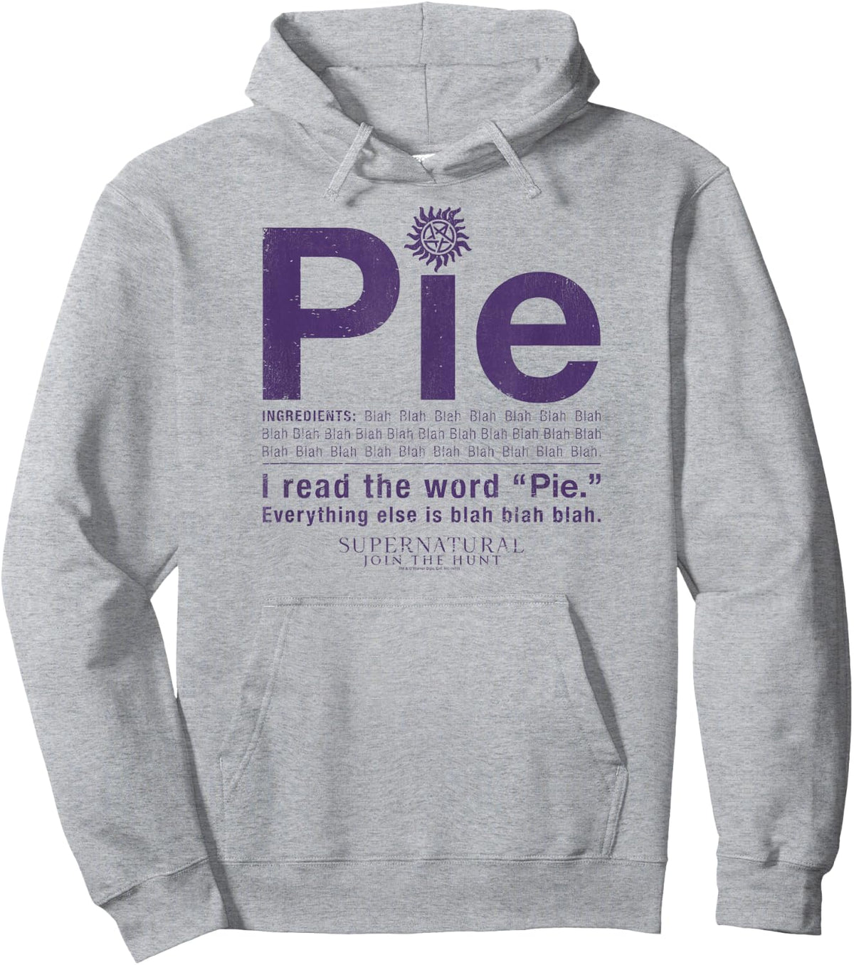Supernatural Pie Hoodie - Hoodie | Ash