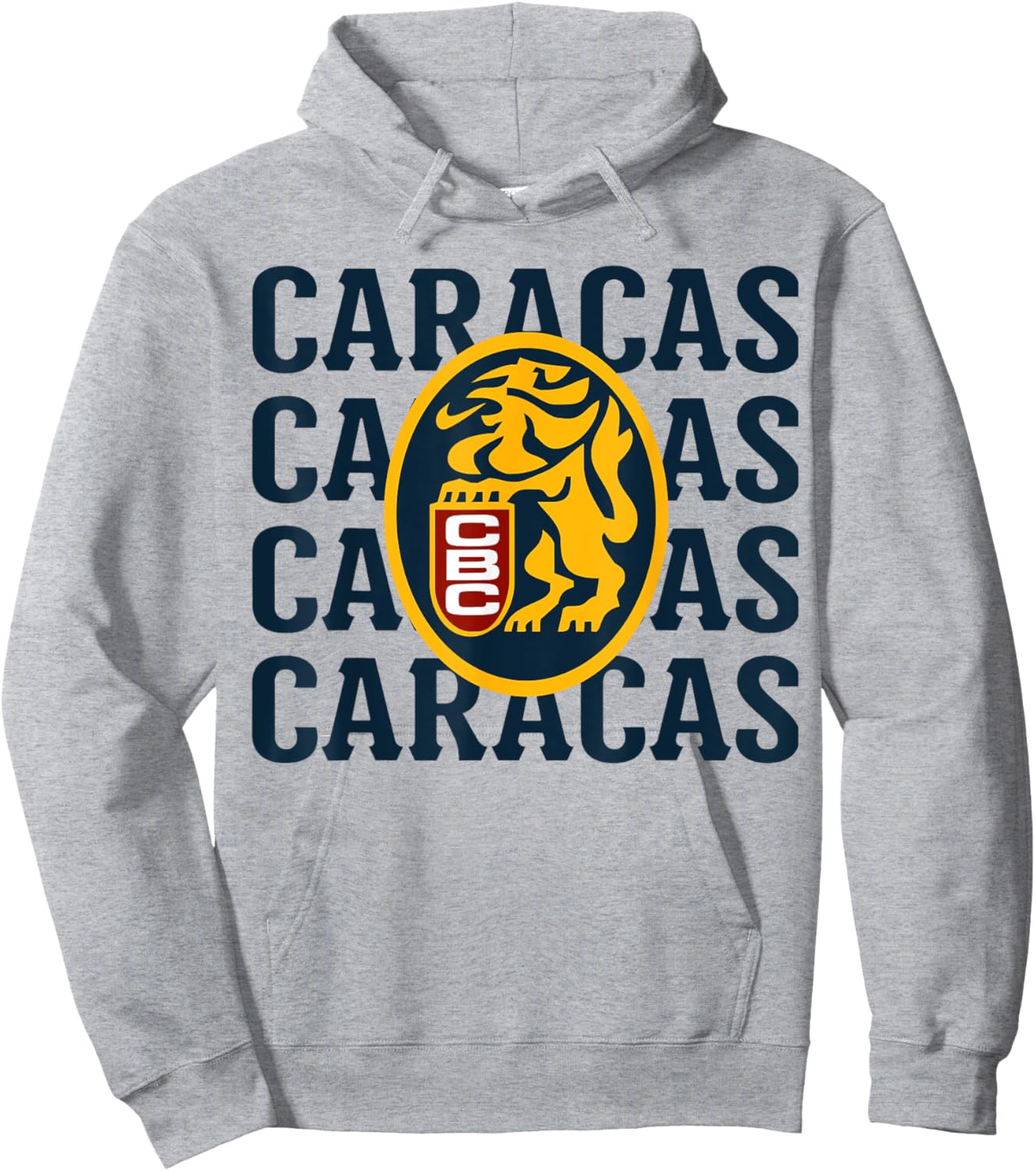 El Emblema de los Leones del Caracas: Orgullo Caraquista Hoodie - Hoodie | Ash