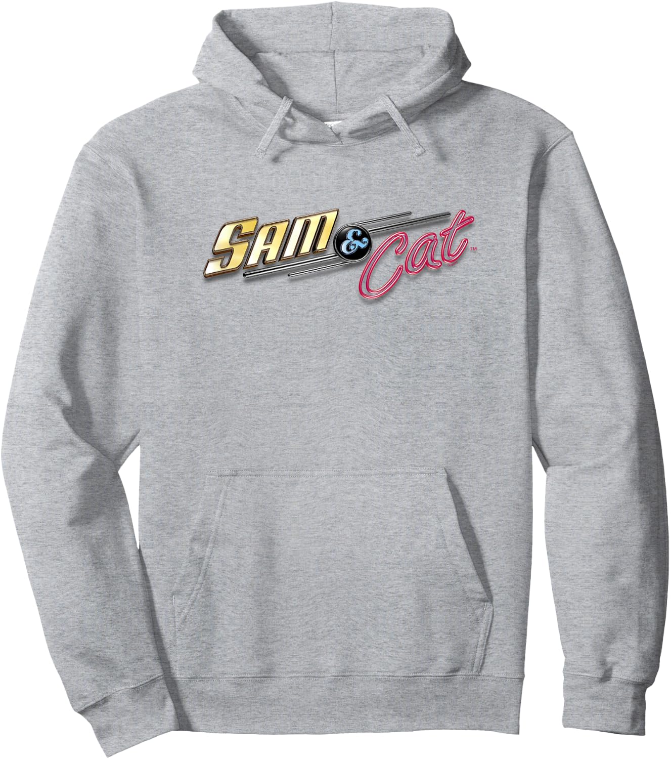 Sam and Cat Classic TV Show Chest Logo Hoodie - Hoodie | Ash