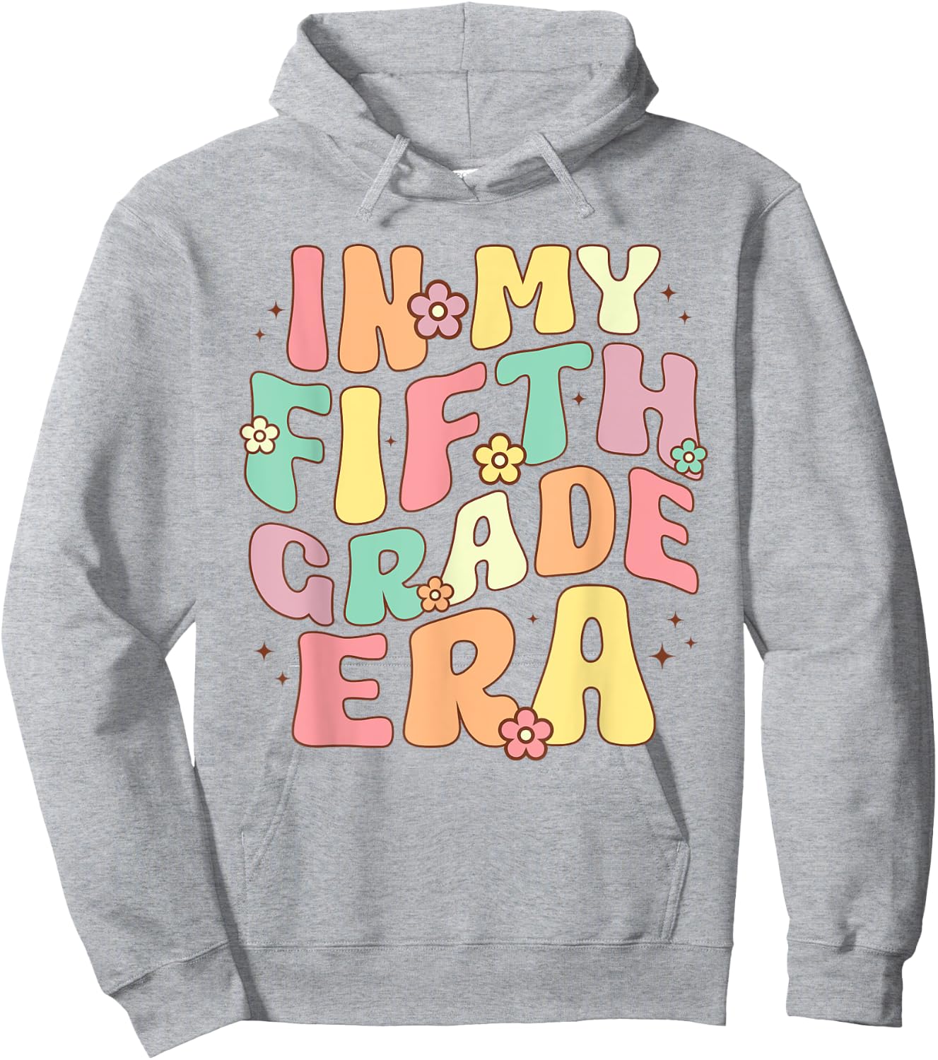 In My Fifth Grade Era 5th Grade Groovy Back to School Hoodie - Hoodie | Ash