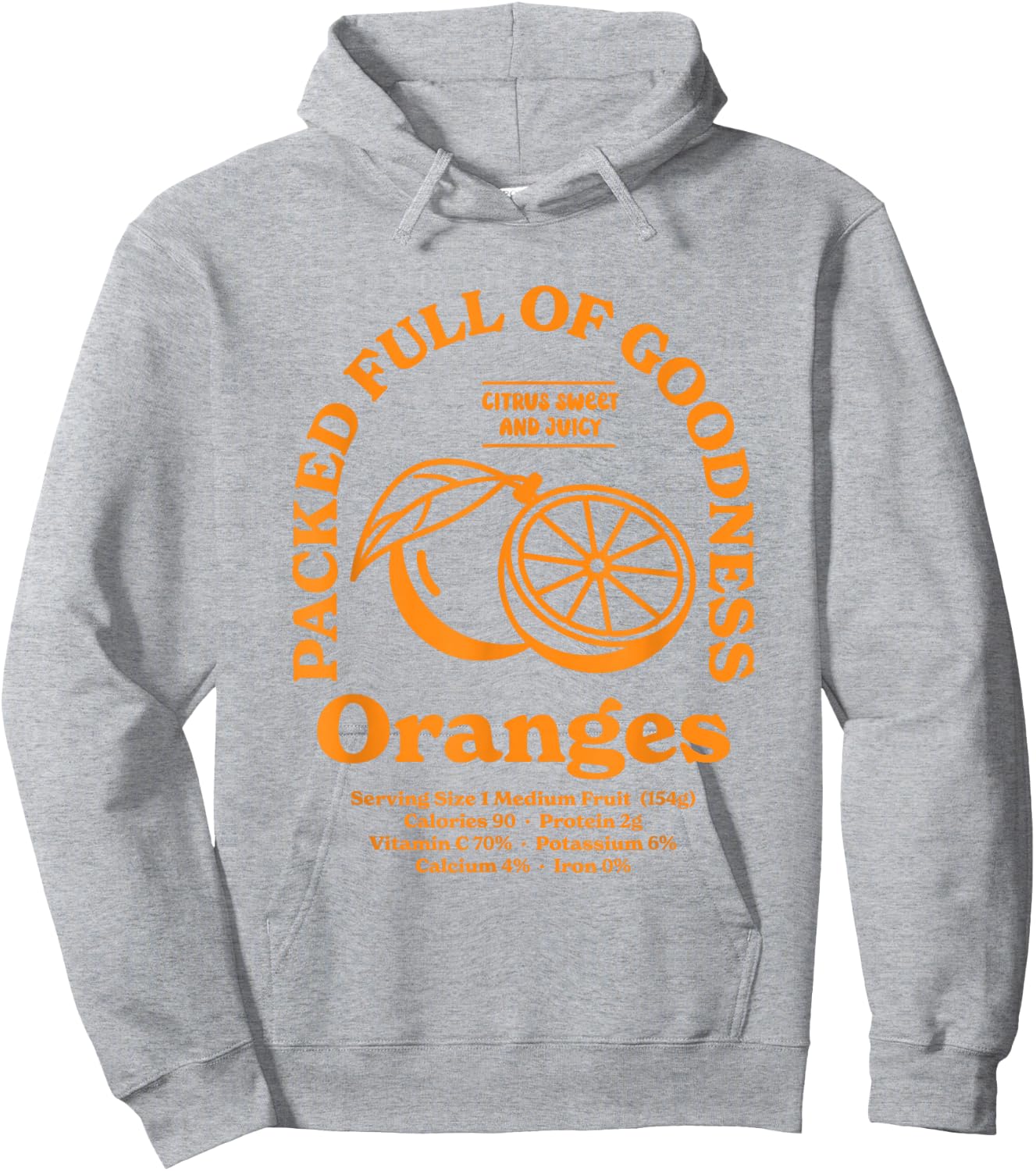 Oranges Hoodie - Hoodie | Ash