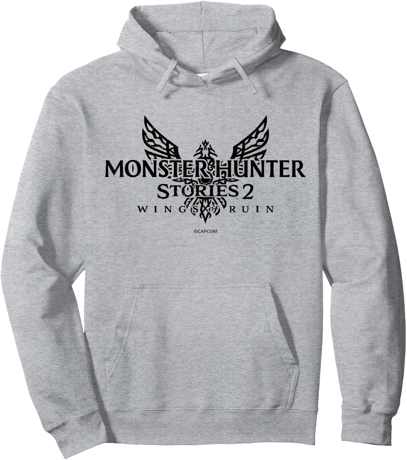 MONSTER HUNTER STORIES 2: WINGS OF RUIN Logo (B) Hoodie - Hoodie | Ash