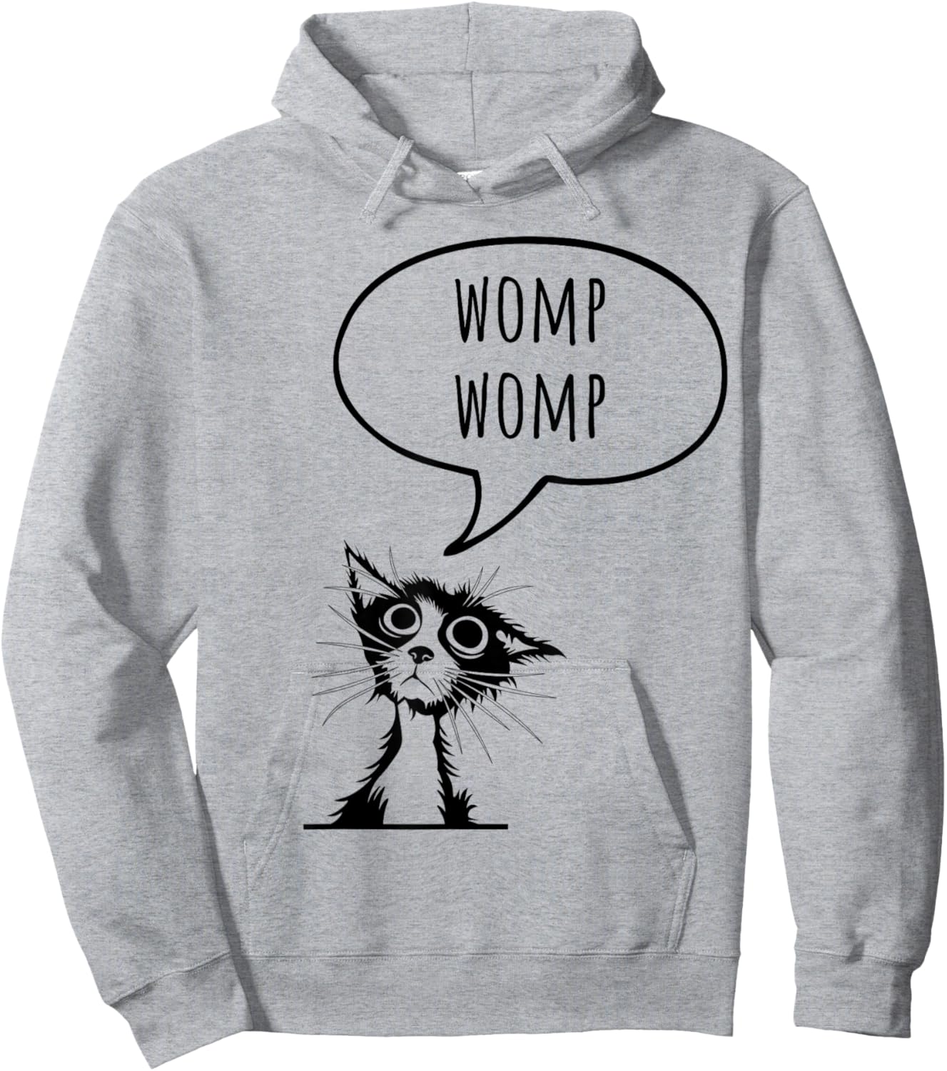 Womp Womp Cat Funny Sarcastic Gen Z Men Women Kids Hoodie - Hoodie | Ash