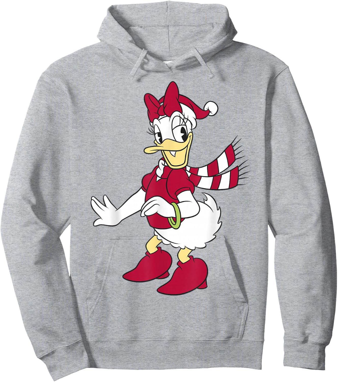 Disney Daisy Duck Classic Christmas Portrait Hoodie - Hoodie | Ash