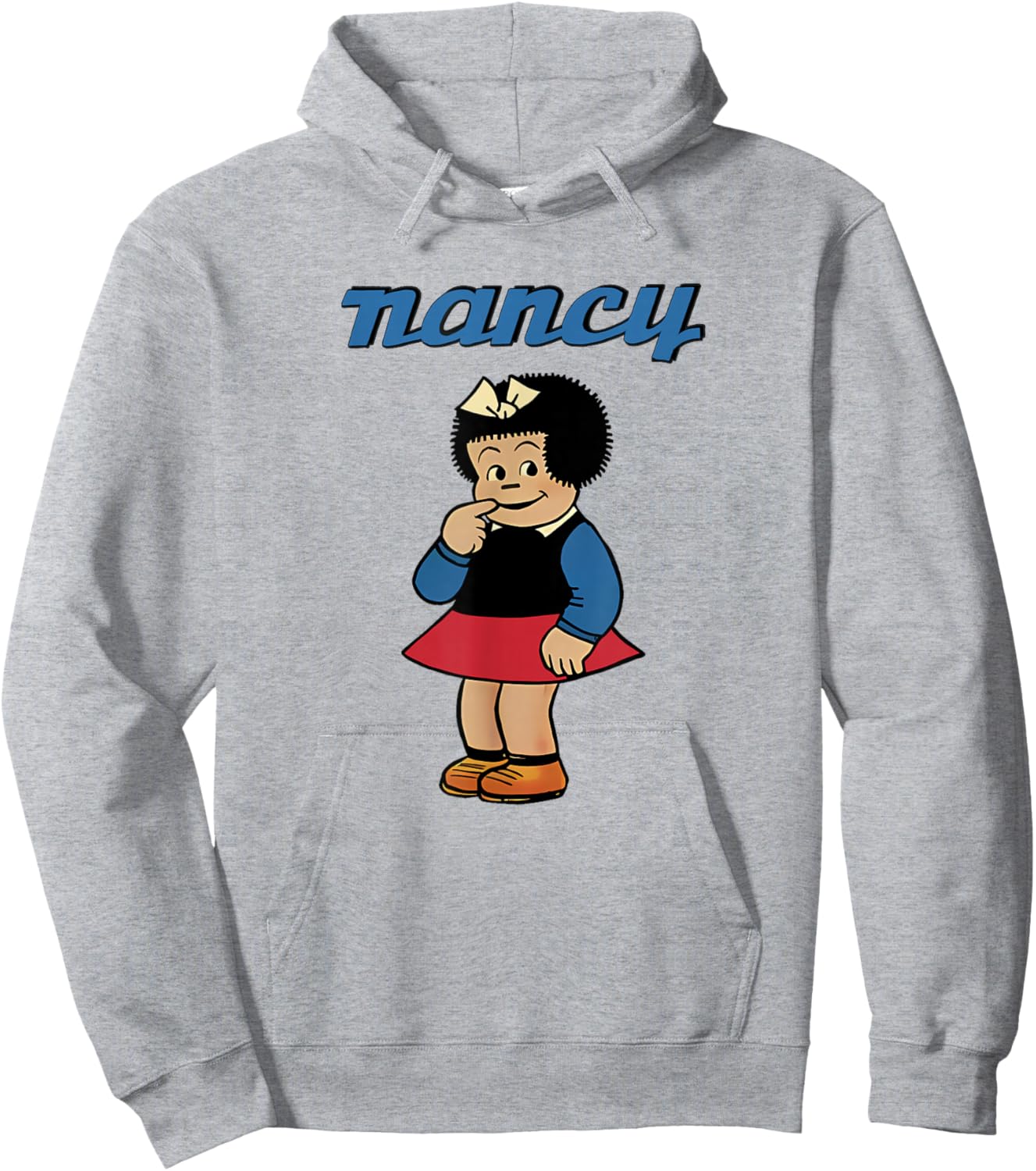 Nancy Comic Character Stands in Shy Pose Cute Trendy Hoodie - Hoodie | Ash