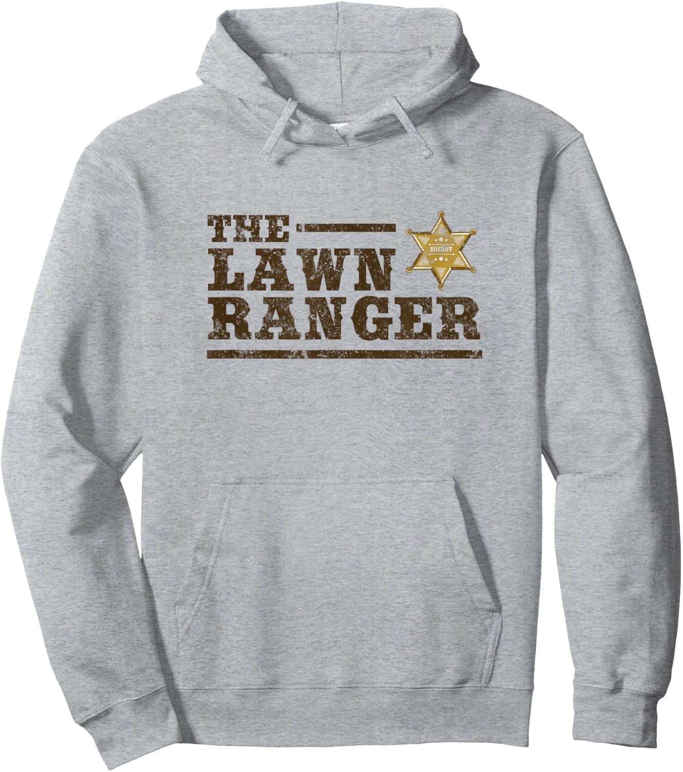 Lawn Ranger Grass Mower Mowing Father's Day Gardening Hoodie - Hoodie | Ash
