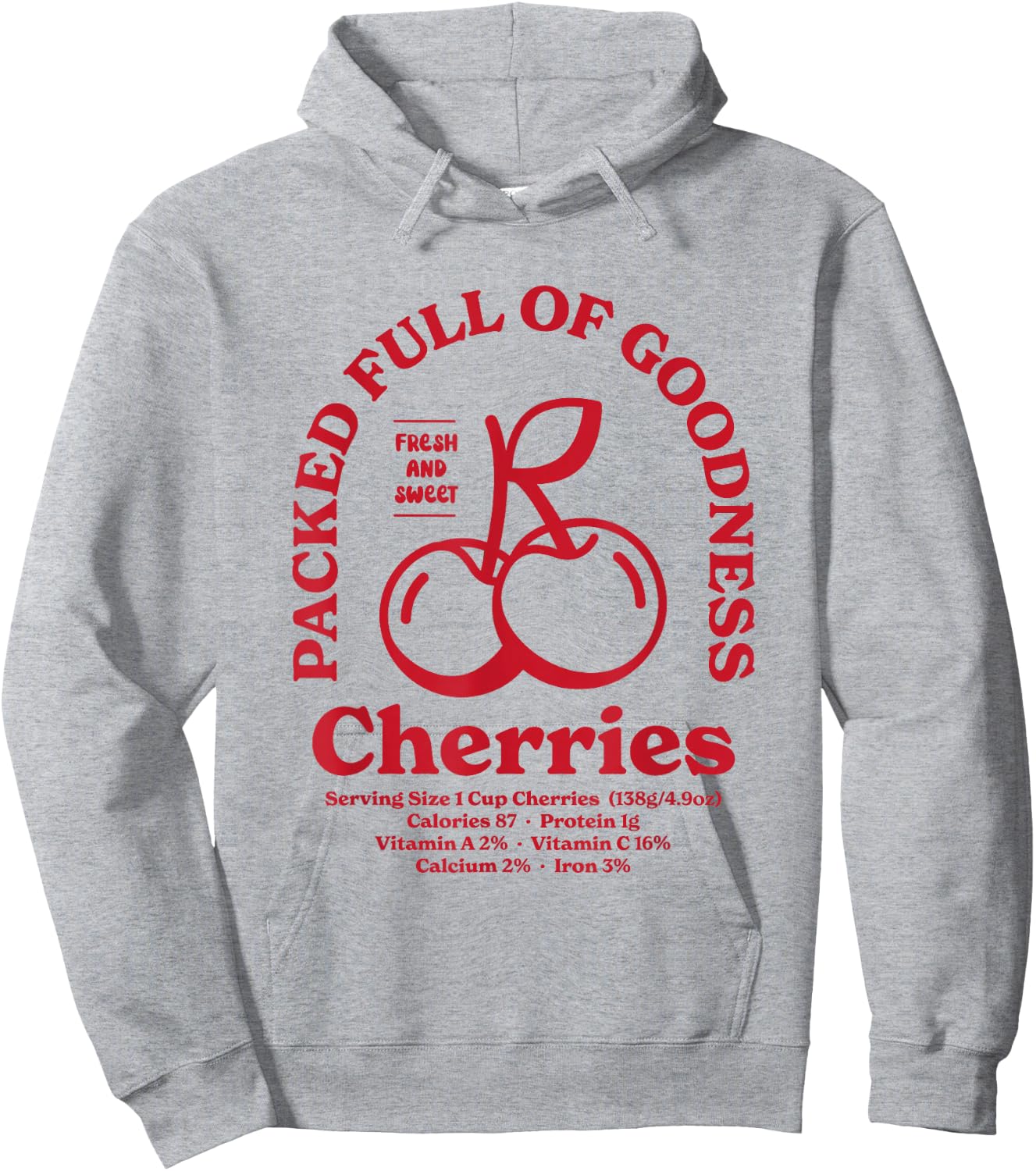 Cherries Hoodie - Hoodie | Ash