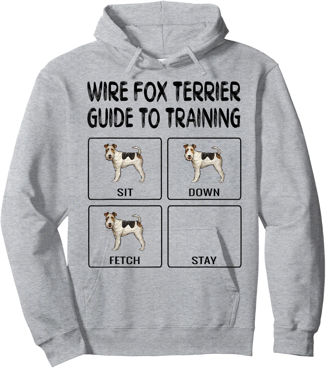 Wire Fox Terrier Guide To Training Dog Obedience Hoodie - Hoodie | Ash