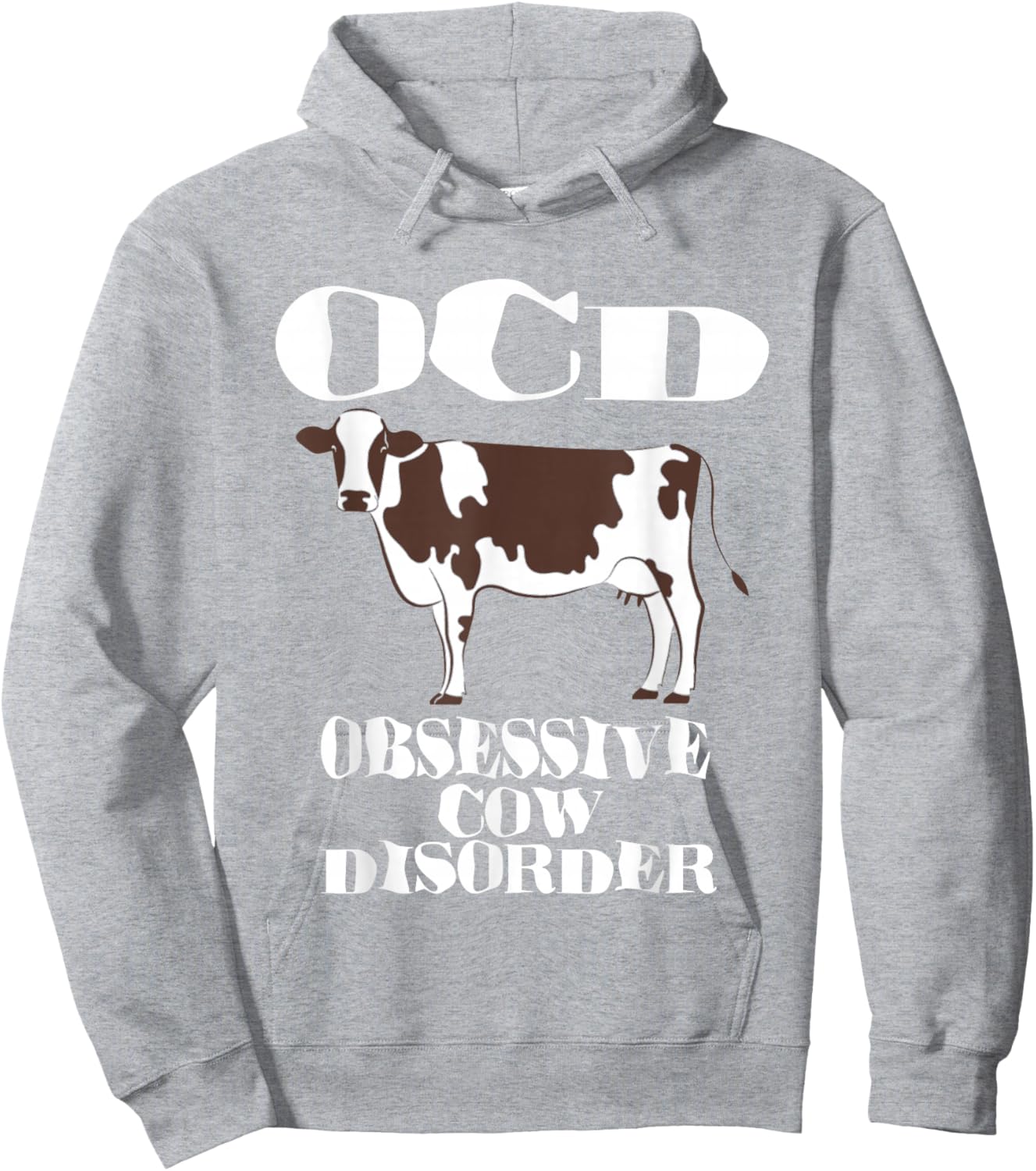 OCD Obsessive Cow Disorder Hoodie - Hoodie | Ash