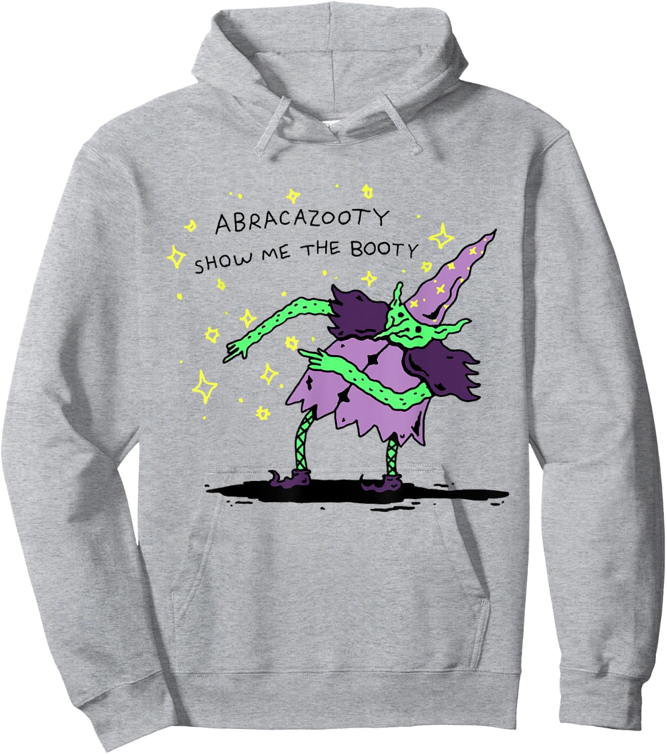 Abracazooty Show Me the Booty Funny Wizard Hoodie - Hoodie | Ash