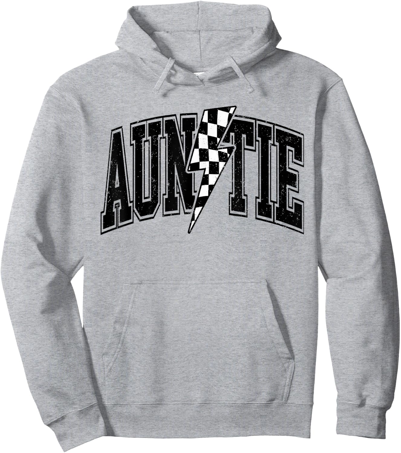 Auntie Racing Car Family Matching Birthday Party Funny Aunt Hoodie - Hoodie | Ash