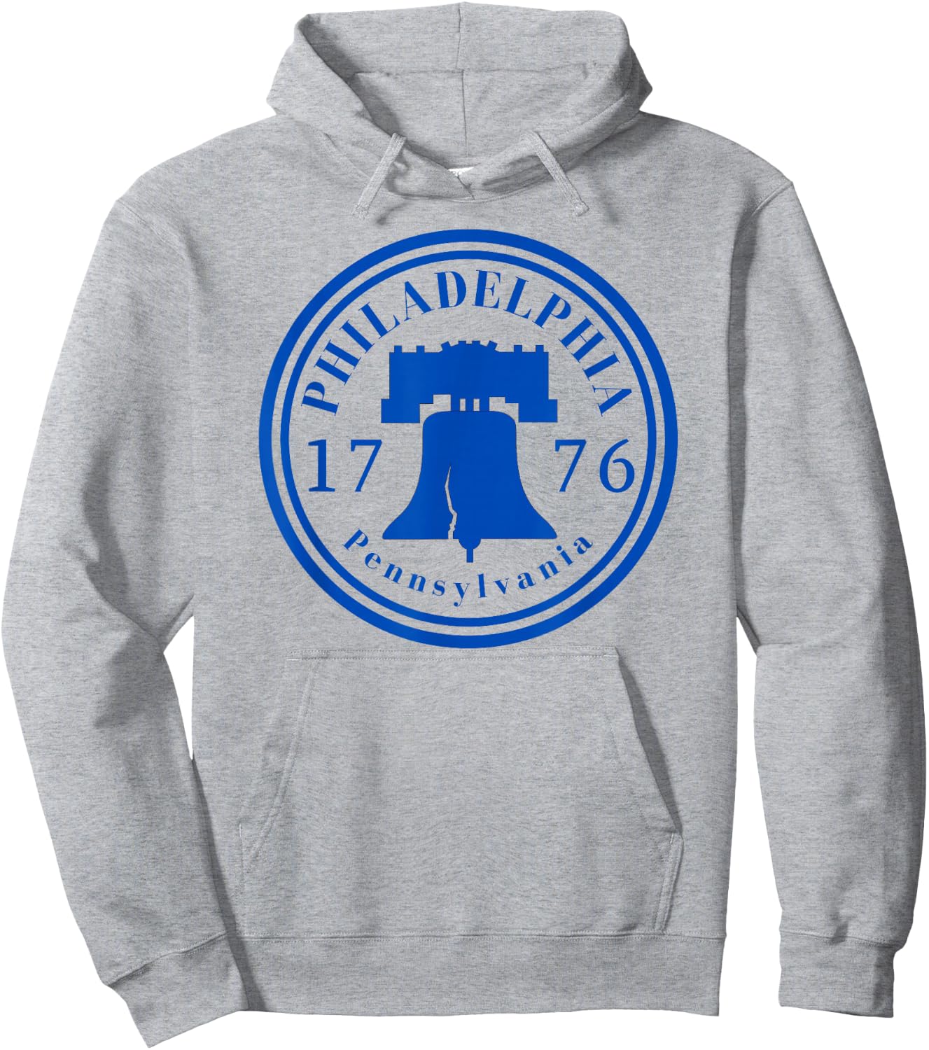 Liberty Bell 1776 Philly Patriotic Philadelphia Pennsylvania Hoodie - Hoodie | Ash